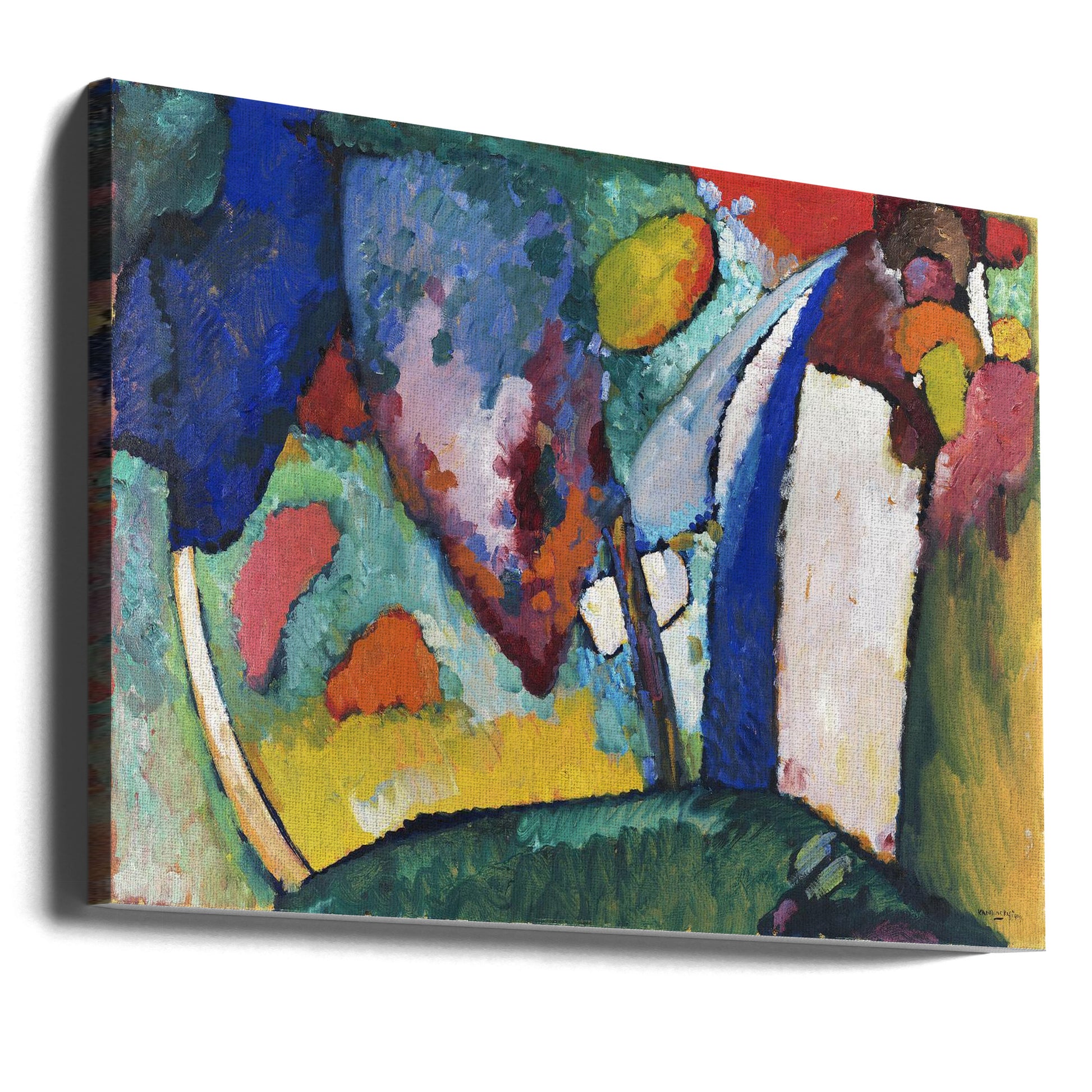 The Waterfall by Wassily Kandinsky | Abstract Expressionist Painting, Large Canvas Wall Art Print | Artsy Earth