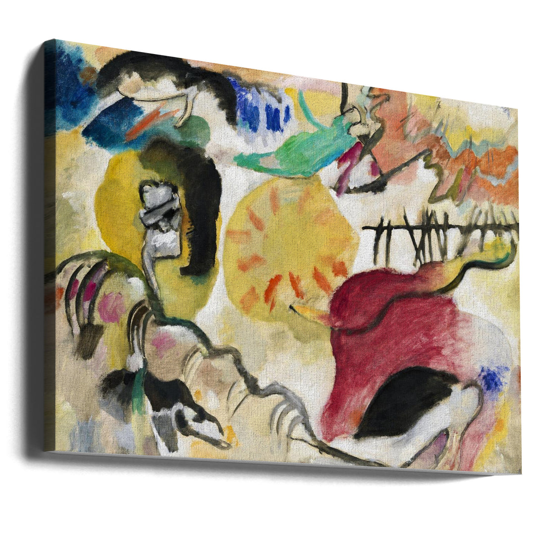 Garden of Love II by Wassily Kandinsky | Abstract Expressionist Painting, Large Canvas Wall Art Print | Artsy Earth