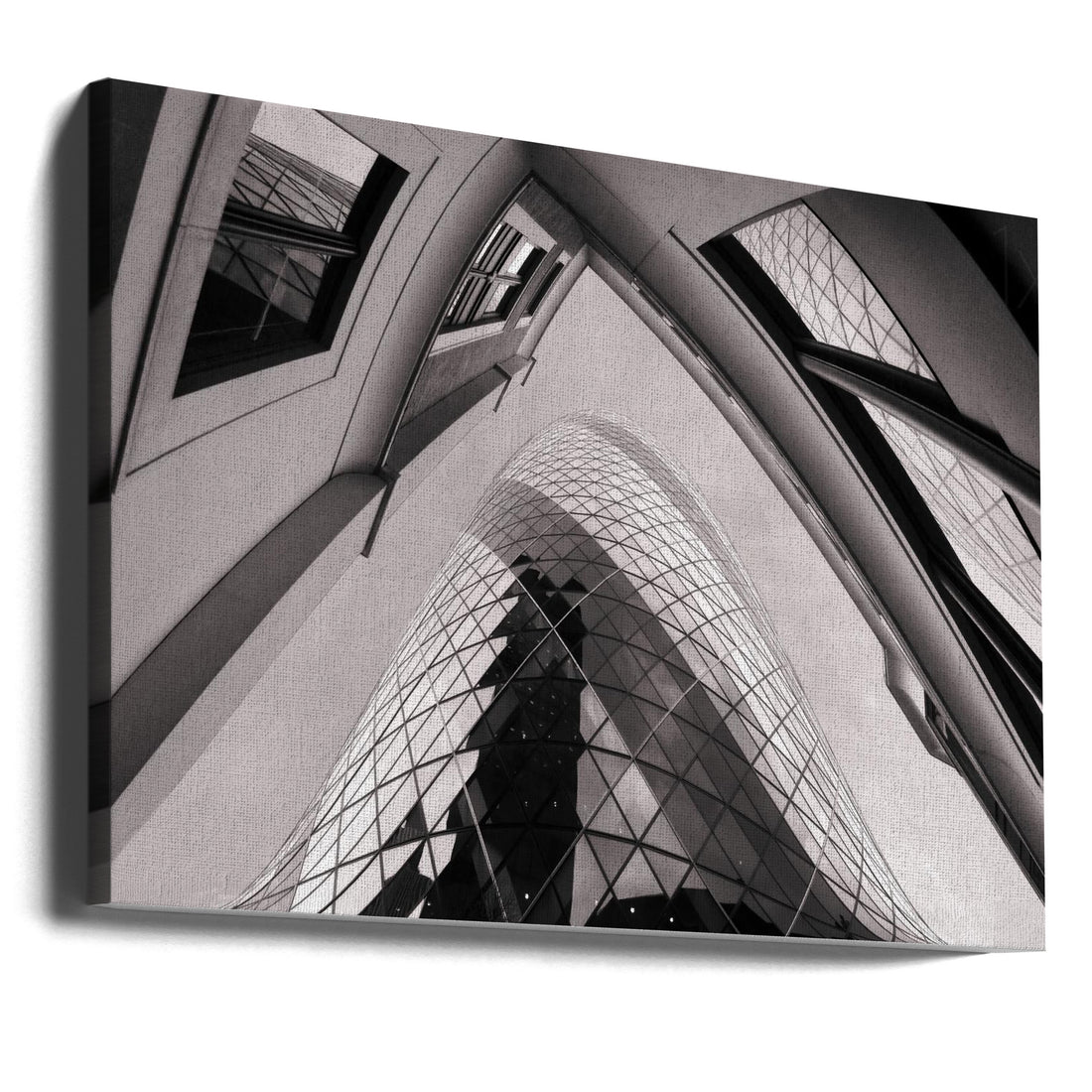 Gherkin Tower by Dragan Jovancevic | Modern Glass Architecture, Large Canvas Wall Art Print | Artsy Earth