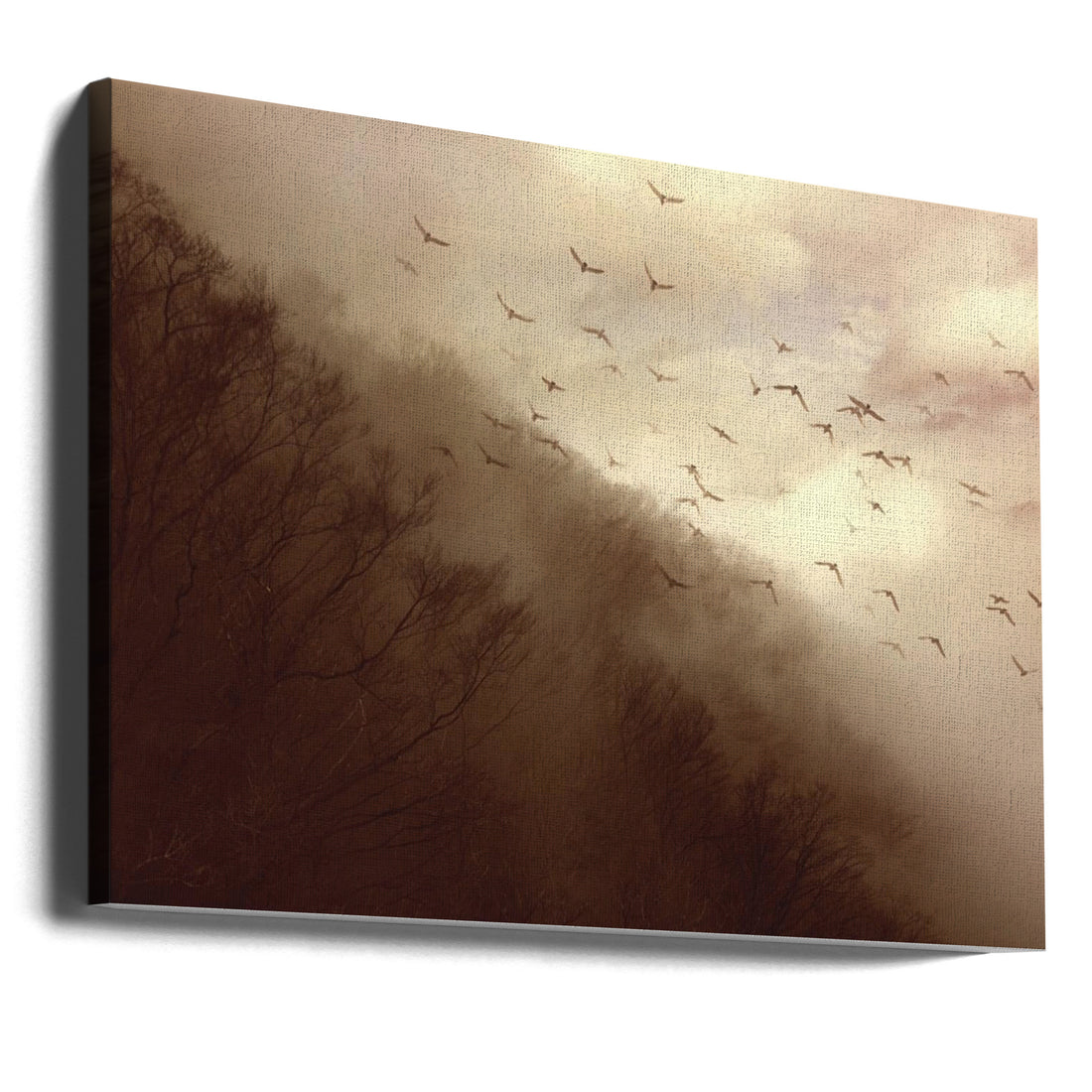 Departure by Kiyo Murakami | Misty Mountain Forest, Large Canvas Wall Art Print | Artsy Earth