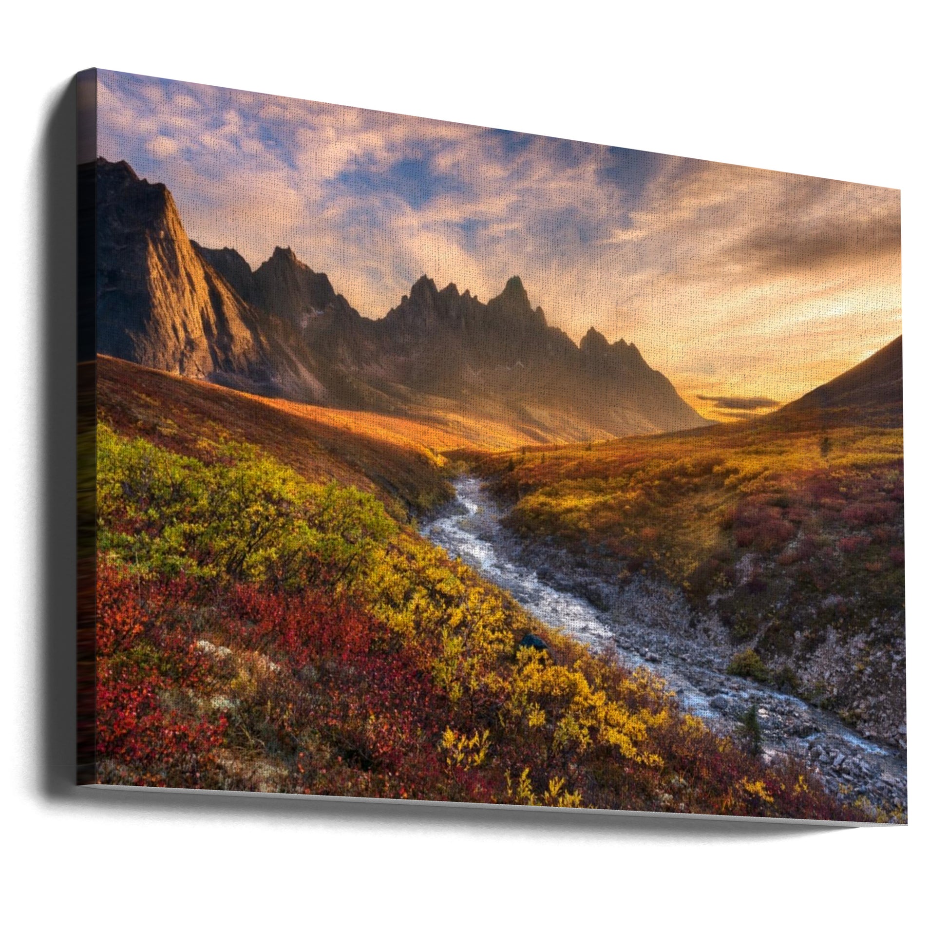 Mountain Paradise by Chris Moore | Autumn Mountain Landscape, Large Canvas Wall Art Print | Artsy Earth