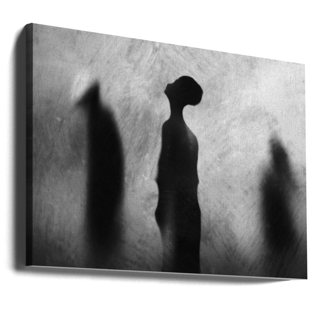 Two In One by Jay Satriani | Black White Silhouettes, Large Canvas Wall Art Print | Artsy Earth