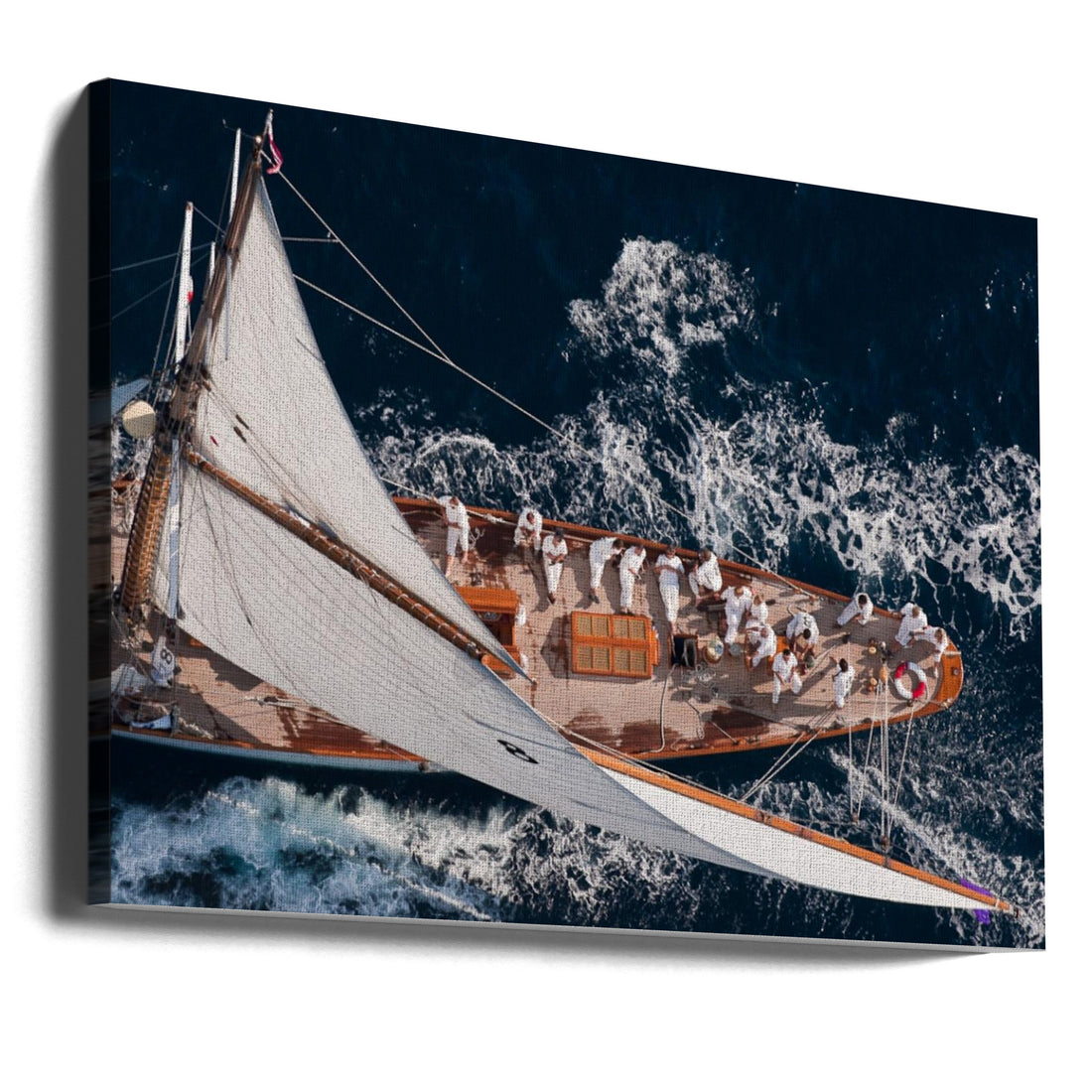 Above Moonbeam by Marc Pelissier | Aerial Yacht Race, Large Canvas Wall Art Print | Artsy Earth