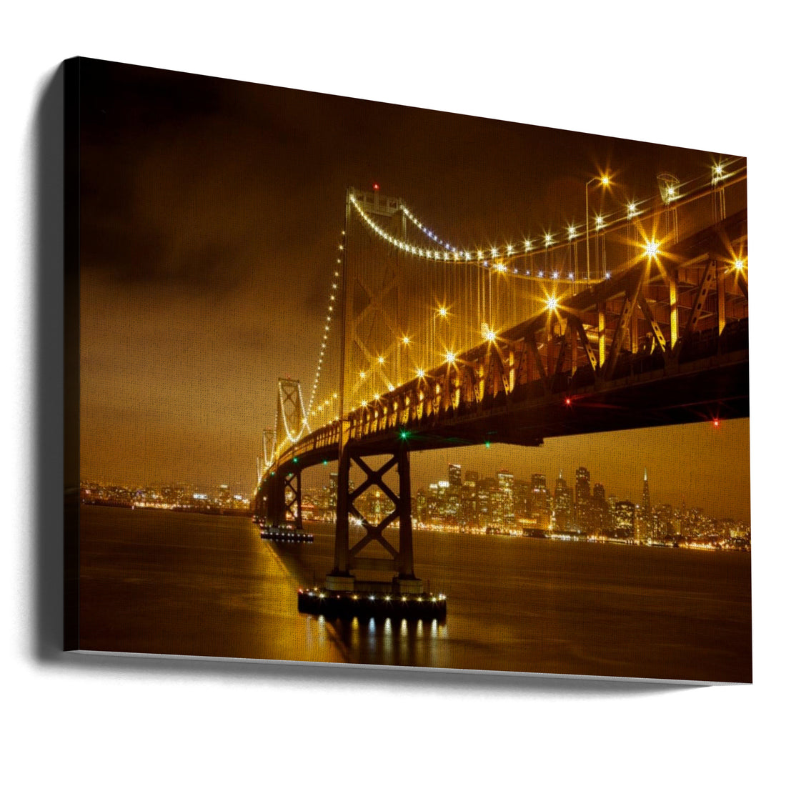 Bay Bridge by Evgeny Vasenev | San Francisco Cityscape, Large Canvas Wall Art Print | Artsy Earth