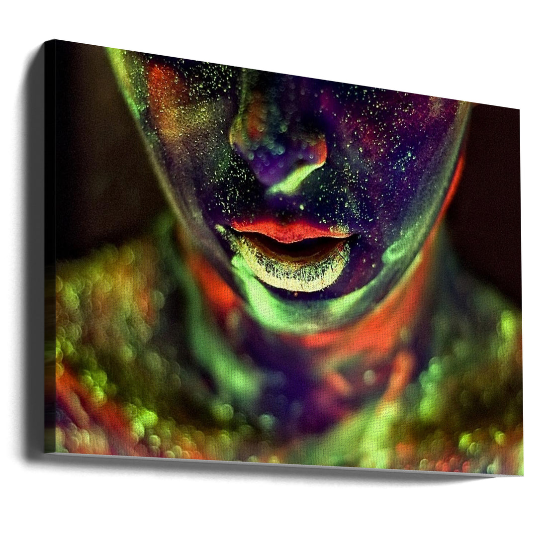 Alice's World by Dogan Kokdemir | Glowing Face Paint, Large Canvas Wall Art Print | Artsy Earth