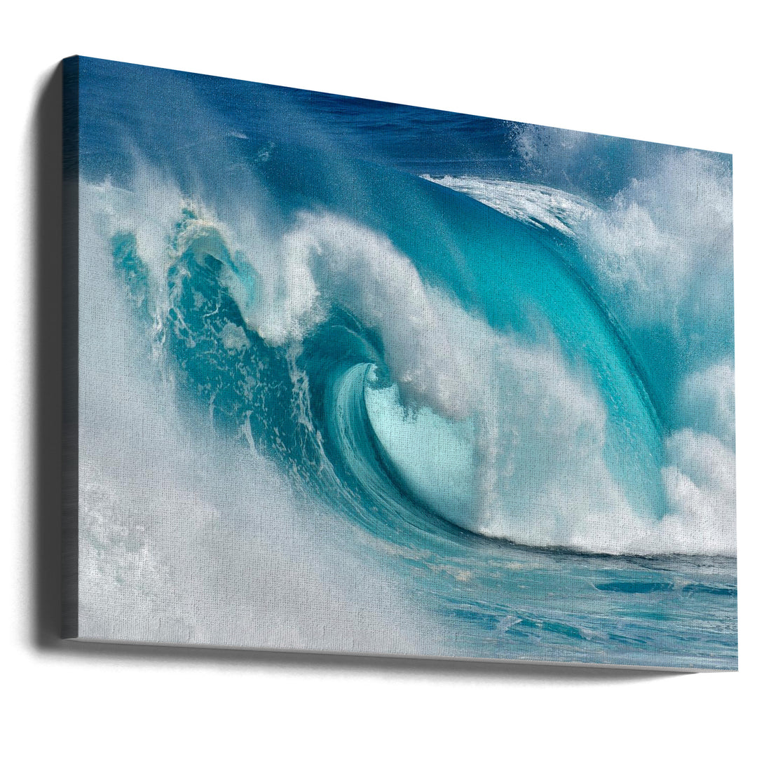 Blue Ocean Wave by Daniel Montero | Seascape Ocean Force, Large Canvas Wall Art Print | Artsy Earth