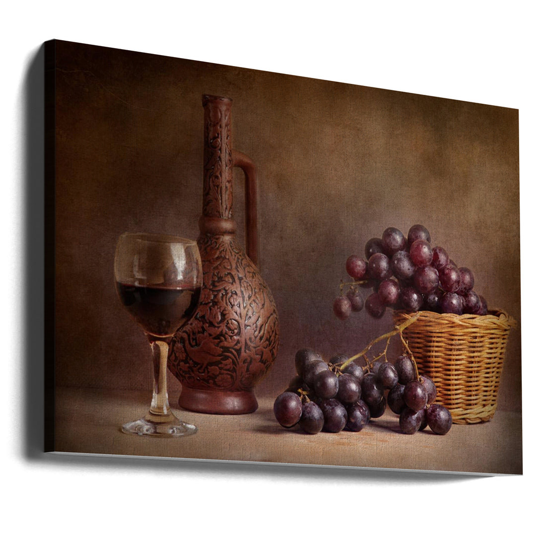 Wine Still Life by Stanislav Aristov | Red Wine Glass, Large Canvas Wall Art Print | Artsy Earth