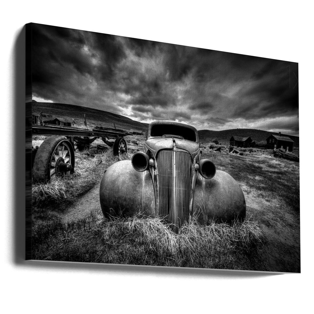 Too Old to Drive by Carsten Schlipf | Abandoned Classic Car, Large Canvas Wall Art Print | Artsy Earth