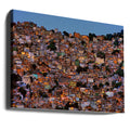 Nightfall in the Favela by Adelino Alves | Colorful Urban Cityscape, Large Canvas Wall Art Print | Artsy Earth