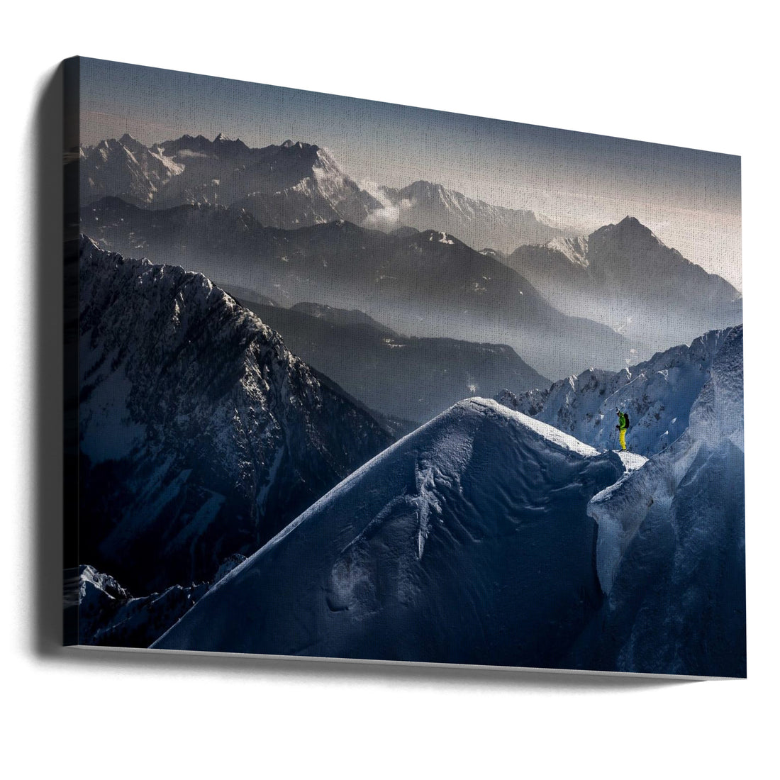 Silent Moments before Descent by Sandi Bertoncelj | Alpine Ski Adventure, Large Canvas Wall Art Print | Artsy Earth