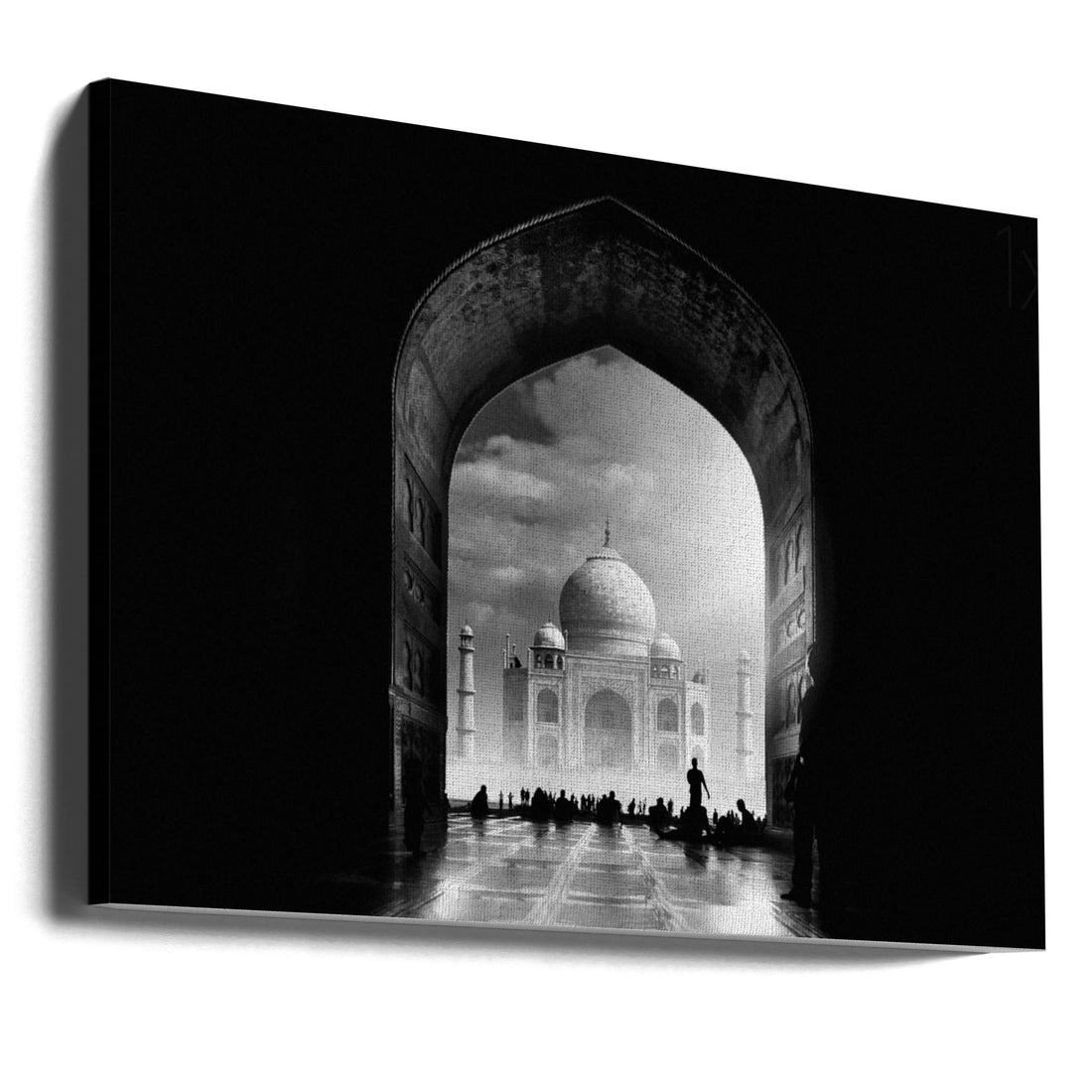 Taj Mahal by Hussain Buhligaha | Historic Architecture Landmark, Large Canvas Wall Art Print | Artsy Earth