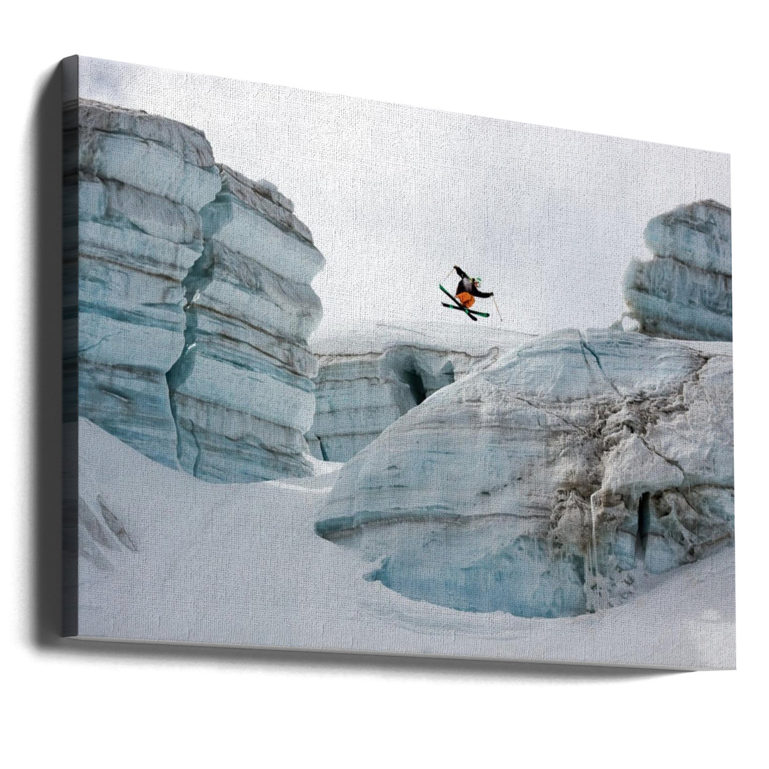 Out of Nowhere by Tristan Shu | Extreme Winter Sports, Large Canvas Wall Art Print | Artsy Earth