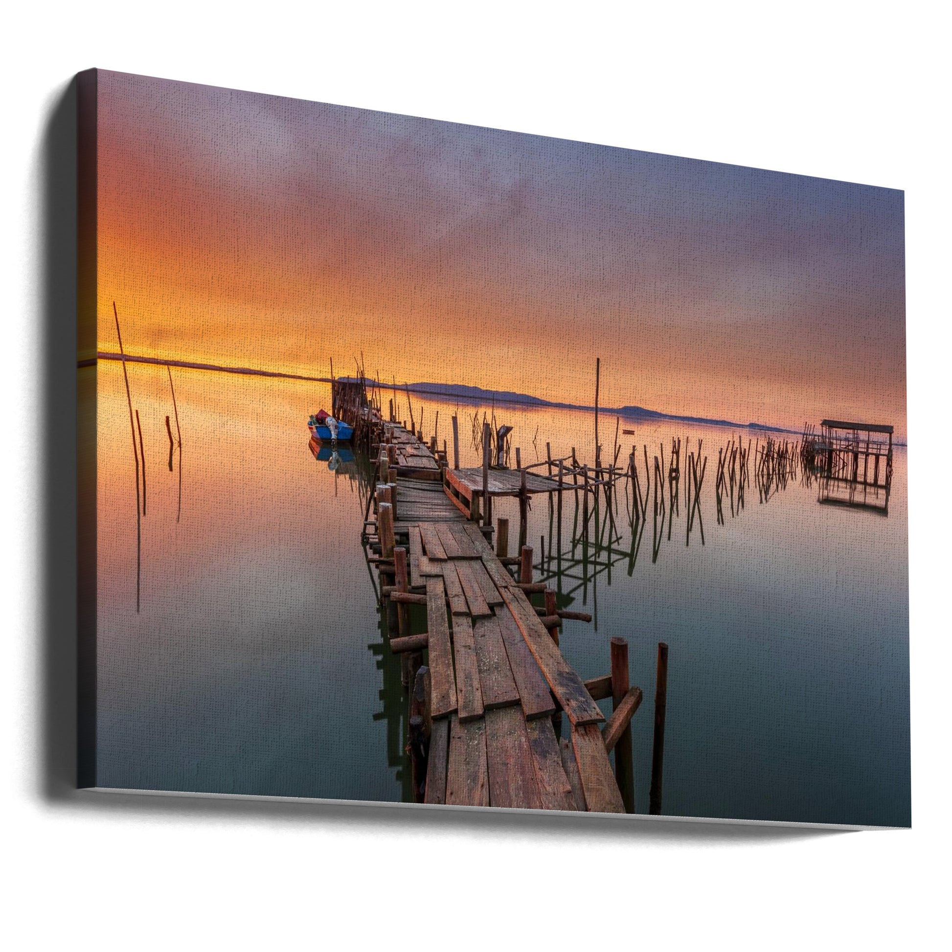 The Last Light by Alvaro Roxo | Peaceful Seascape Sunset, Large Canvas Wall Art Print | Artsy Earth