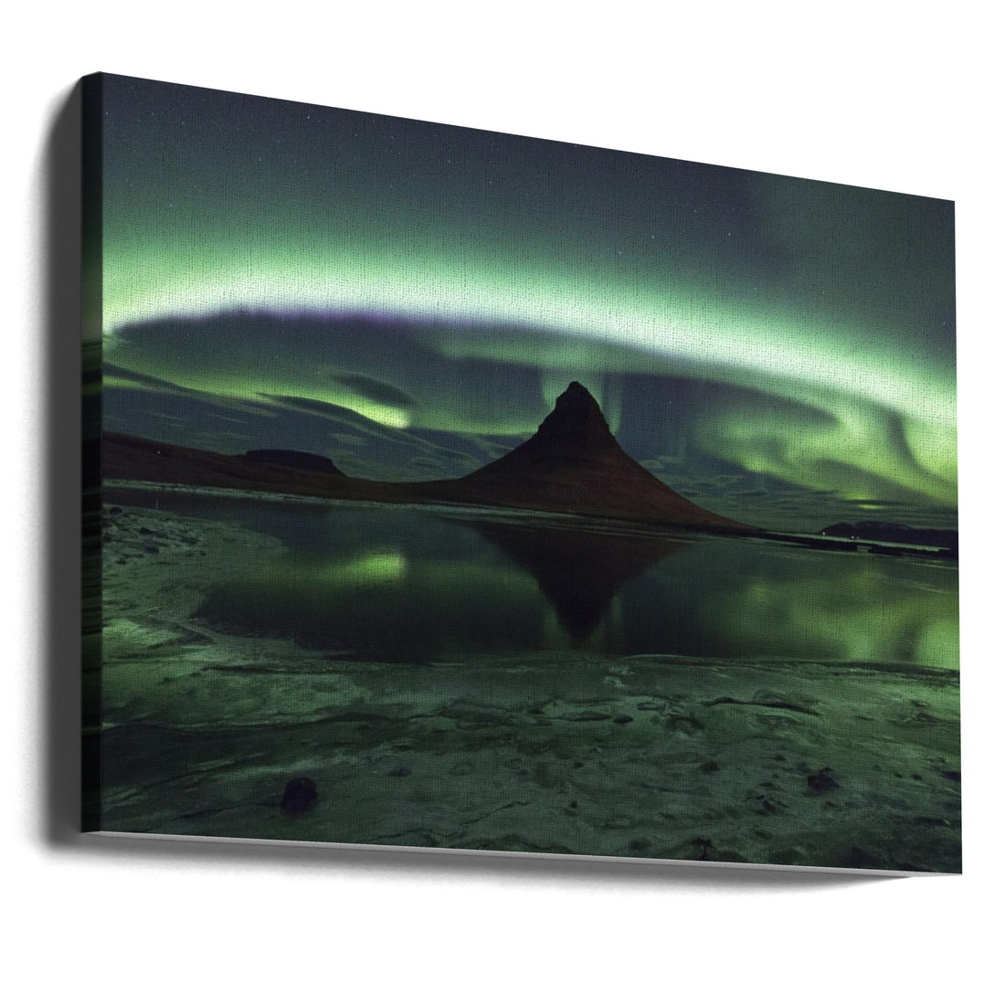 Kirkjufell Aurora by Philip Eaglesfield | Northern Lights Mountain, Large Canvas Wall Art Print | Artsy Earth