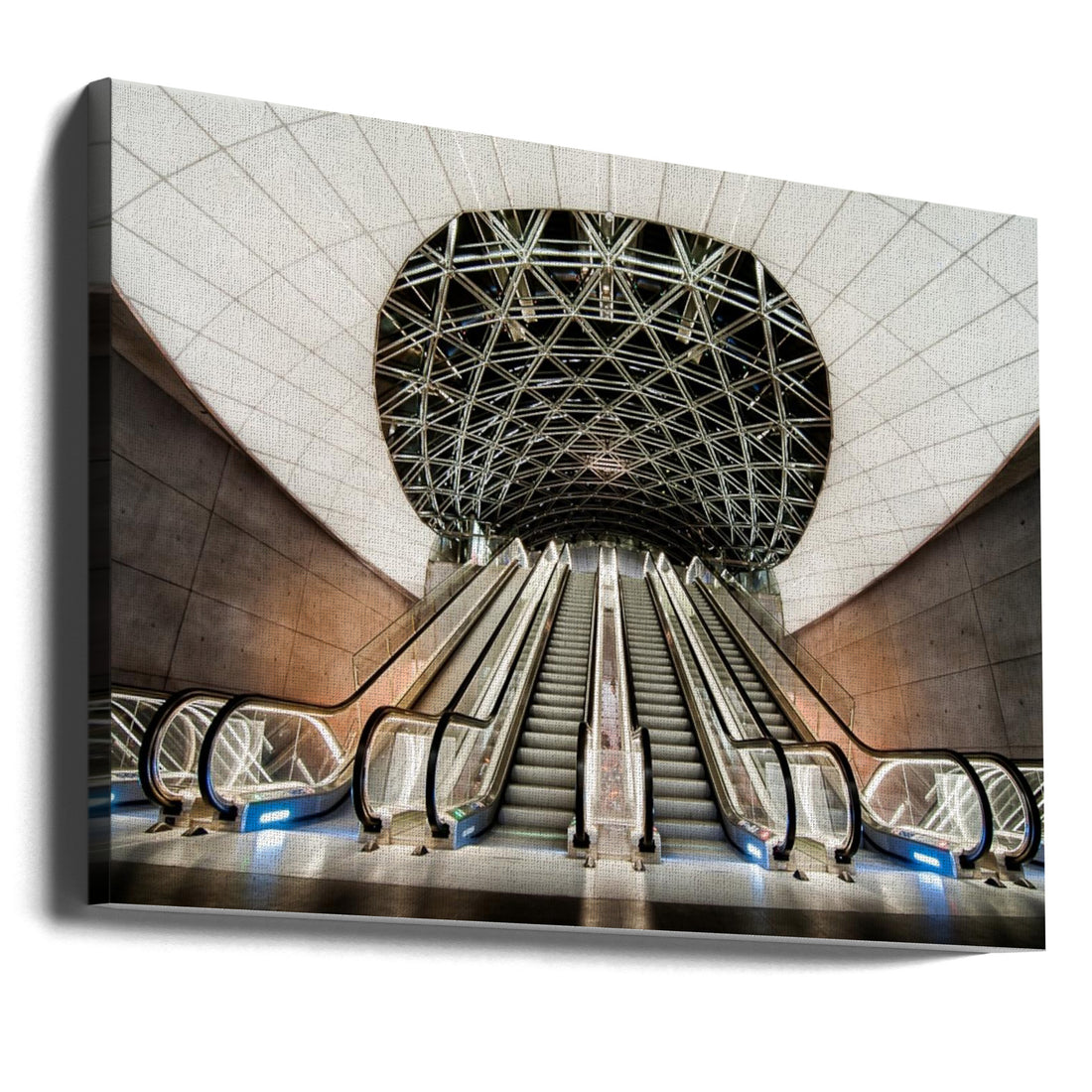 Below the concrete surface by Jacek Oleksinski | Underground Metro Station, Large Canvas Wall Art Print | Artsy Earth