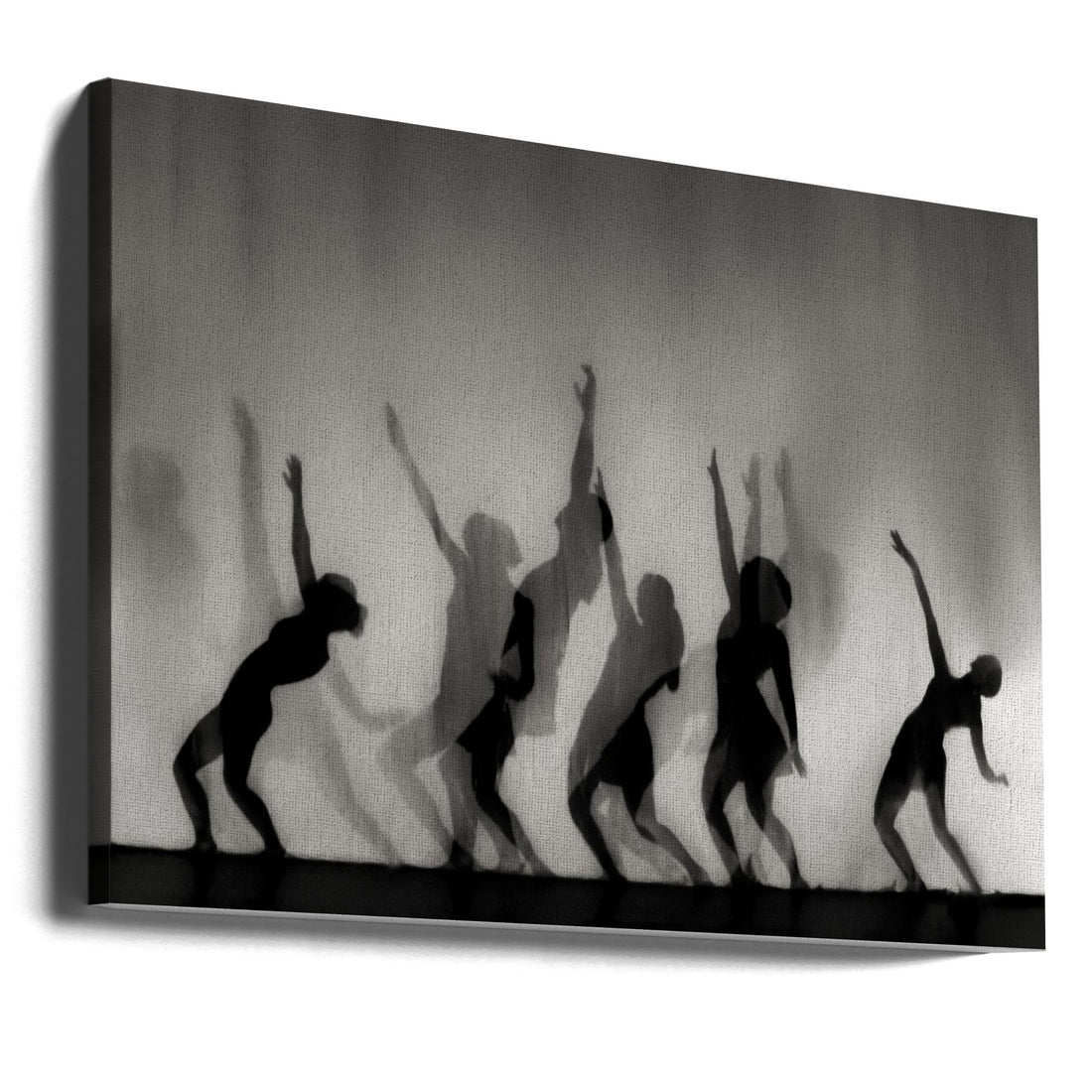 Dance of Shadows by Yvette Depaepe | Dancing Silhouette Figures, Large Canvas Wall Art Print | Artsy Earth