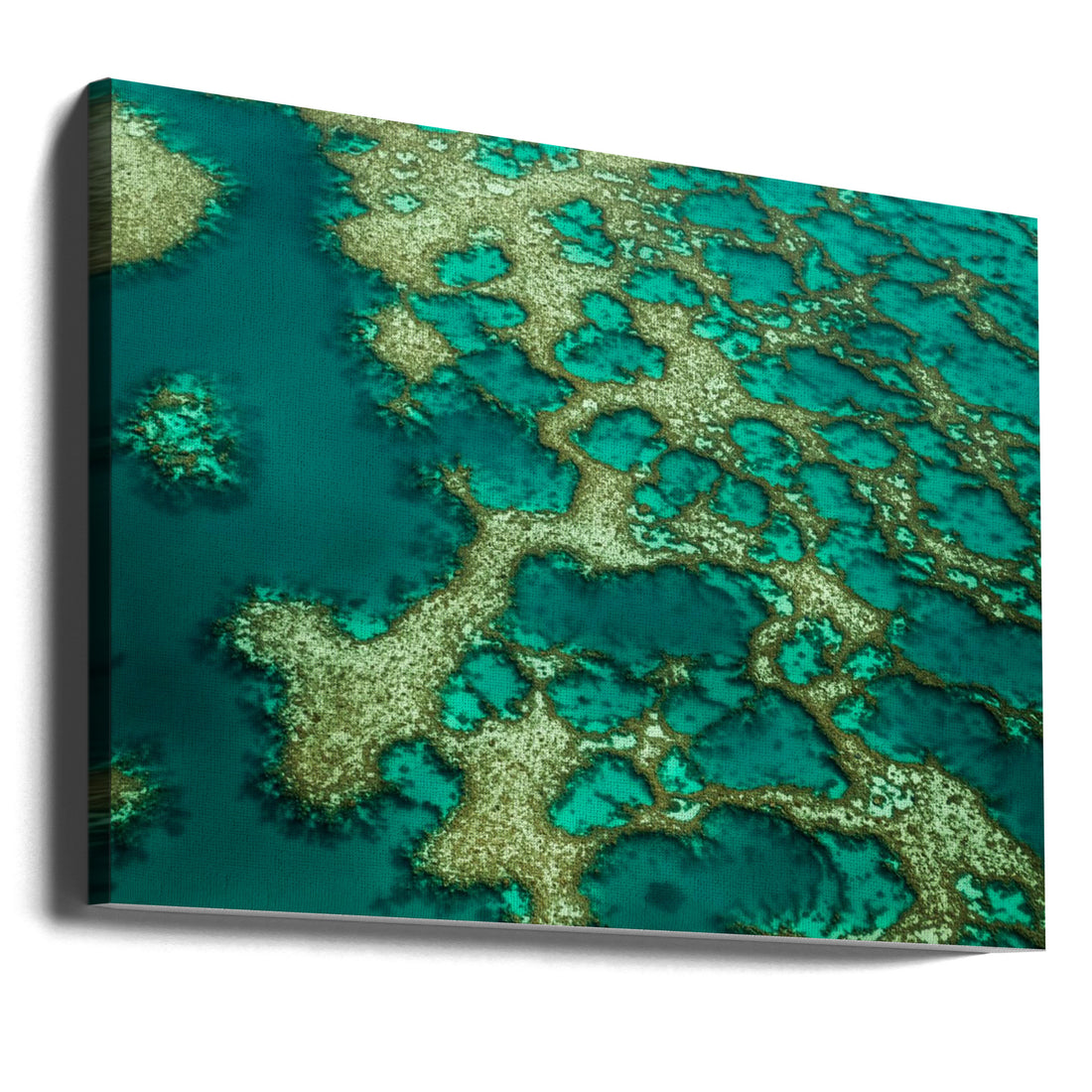 Aerial Ocean Map by Karsten Wrobel | Abstract Aerial Landscape, Large Canvas Wall Art Print | Artsy Earth