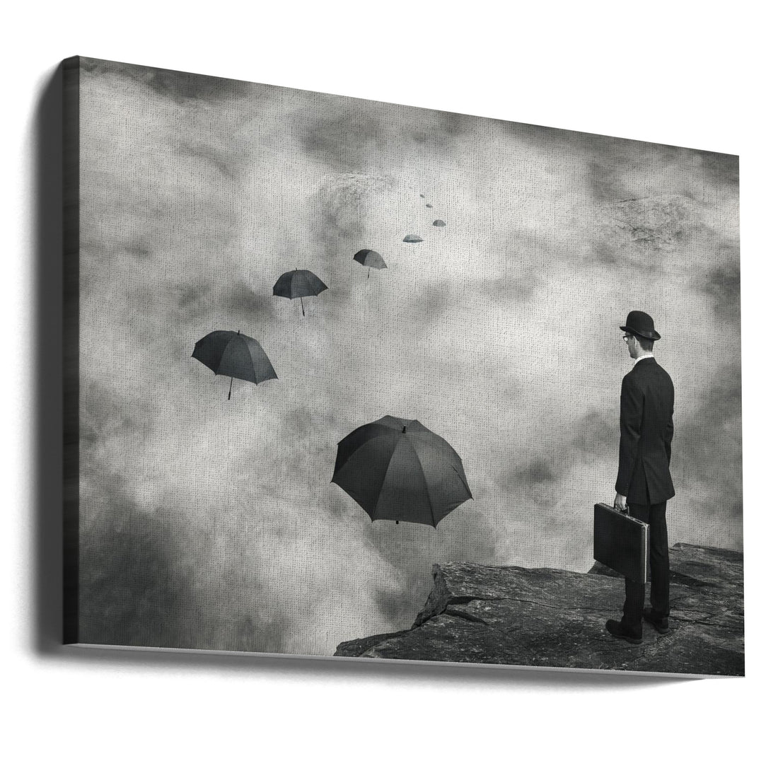 The Road Less Traveled by Alain Villeneuve | Surreal Business Decision, Large Canvas Wall Art Print | Artsy Earth