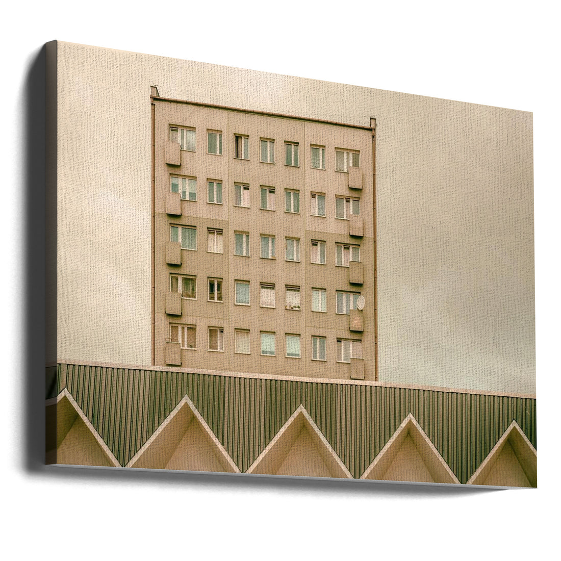 Urban Architecture by Klaus Lenzen | Minimalist Geometric Building, Large Canvas Wall Art Print | Artsy Earth