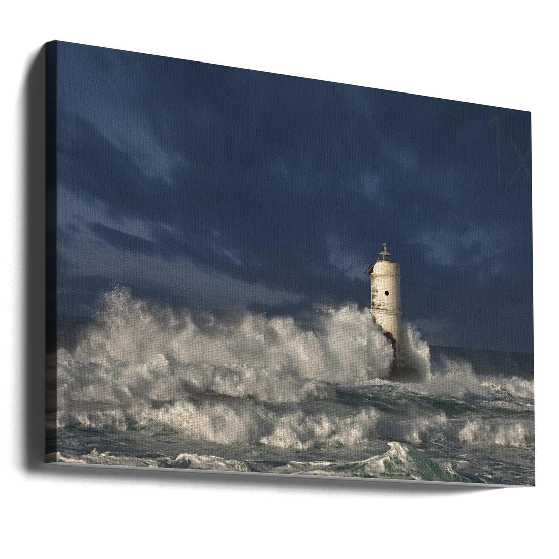 Sardinia Lighthouse by Nicola Friargiu | Dramatic Coastal Tower, Large Canvas Wall Art Print | Artsy Earth