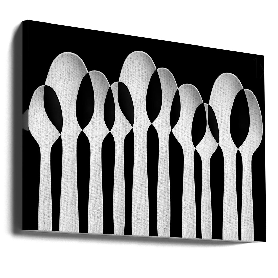 Spoons Abstract Forest by Jacqueline Hammer | Black White Pattern, Large Canvas Wall Art Print | Artsy Earth