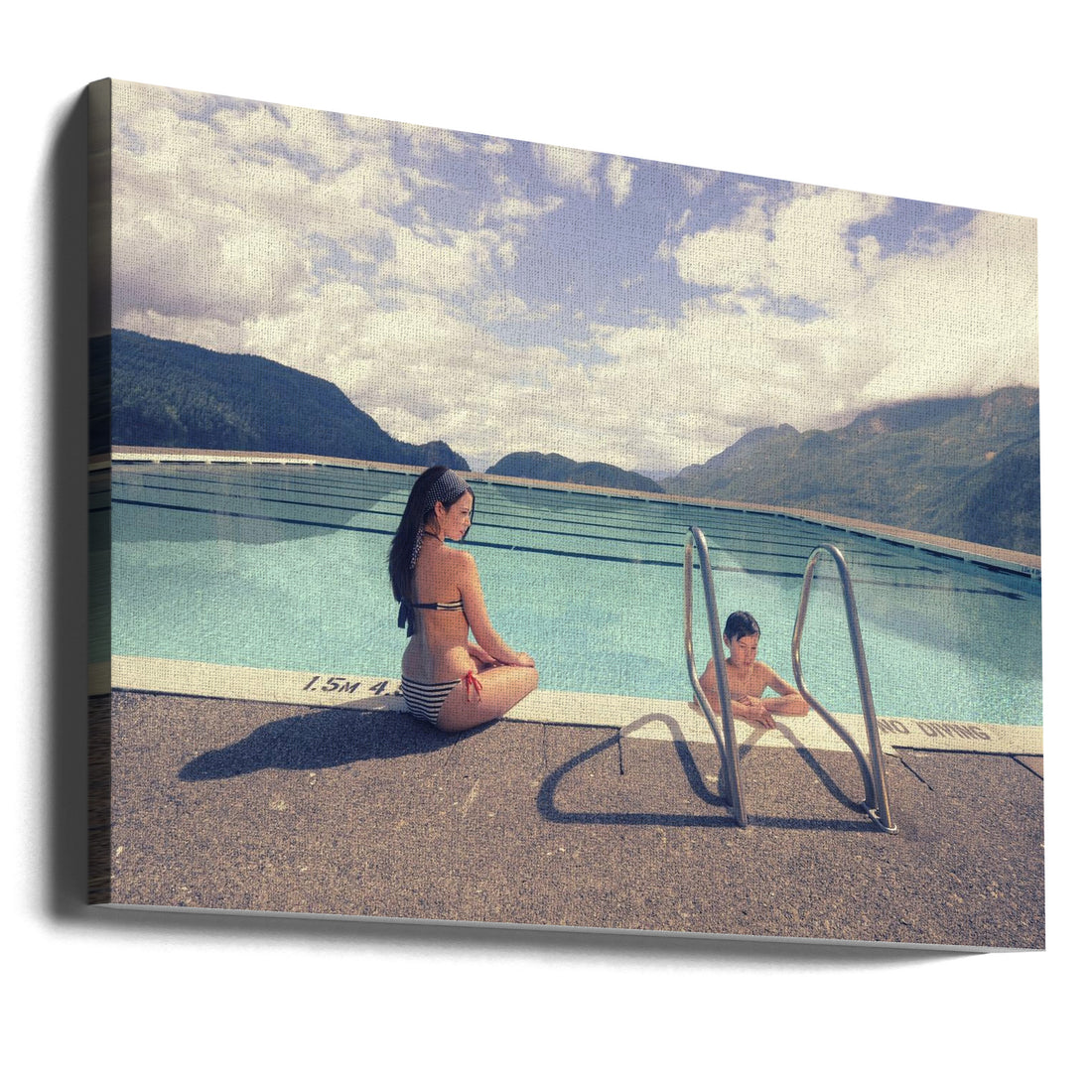 Love Illusion by Fang Tong | Surreal Romance Pool, Large Canvas Wall Art Print | Artsy Earth