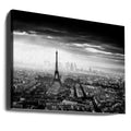 Misty Paris Skyline by Jaco Marx | Foggy Eiffel Tower, Large Canvas Wall Art Print | Artsy Earth