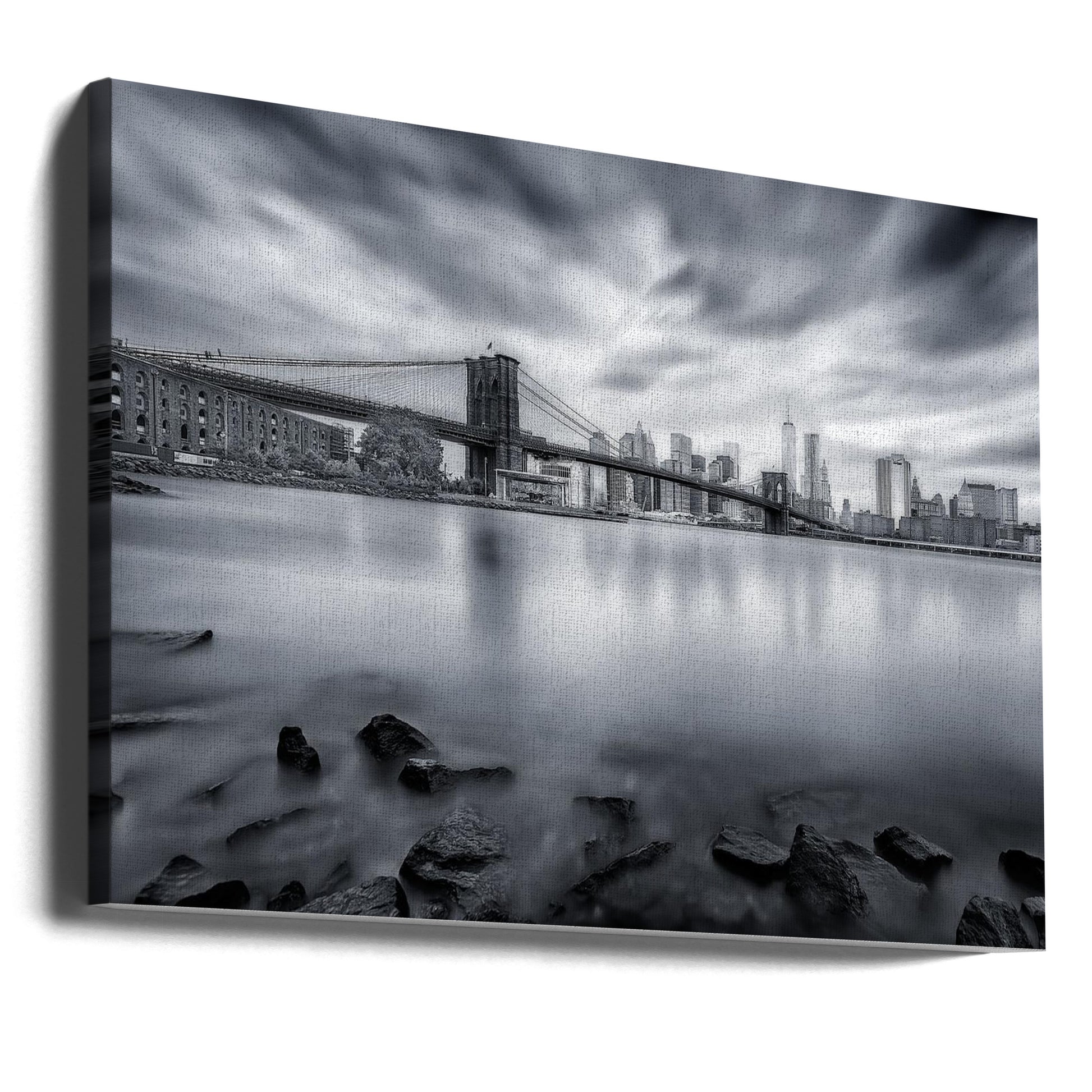 Brooklyn Bridge by Javier De La Torre | Urban Architecture Landmark, Large Canvas Wall Art Print | Artsy Earth