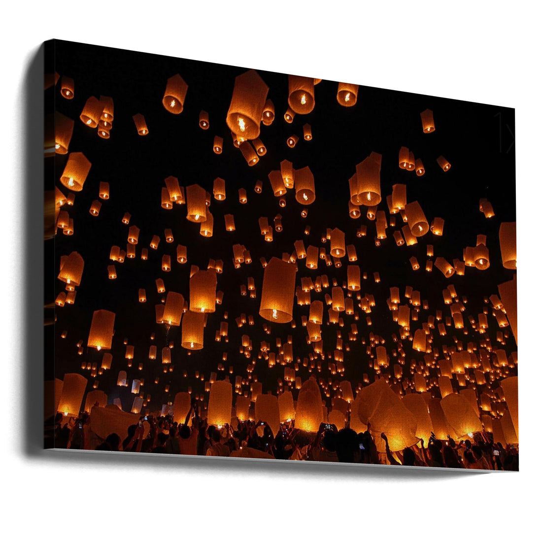 Floating Lanterns by Vichaya | Festival Light Celebration, Large Canvas Wall Art Print | Artsy Earth