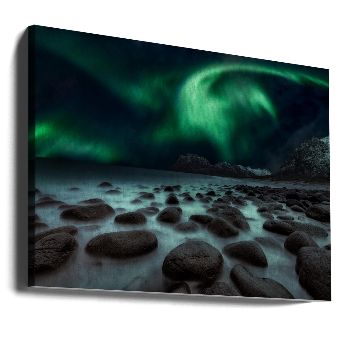 Dragon's Fly by Javier De La Torre | Northern Lights Seascape, Large Canvas Wall Art Print | Artsy Earth