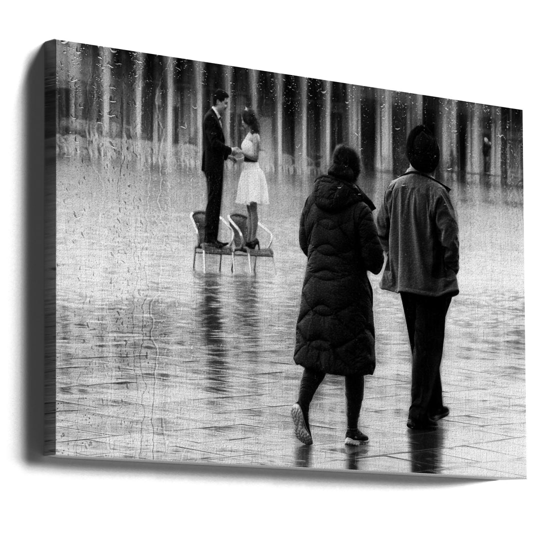 wet days in Venice by Roswitha Schleicher-schwarz | Rainy Venice Streets, Large Canvas Wall Art Print | Artsy Earth