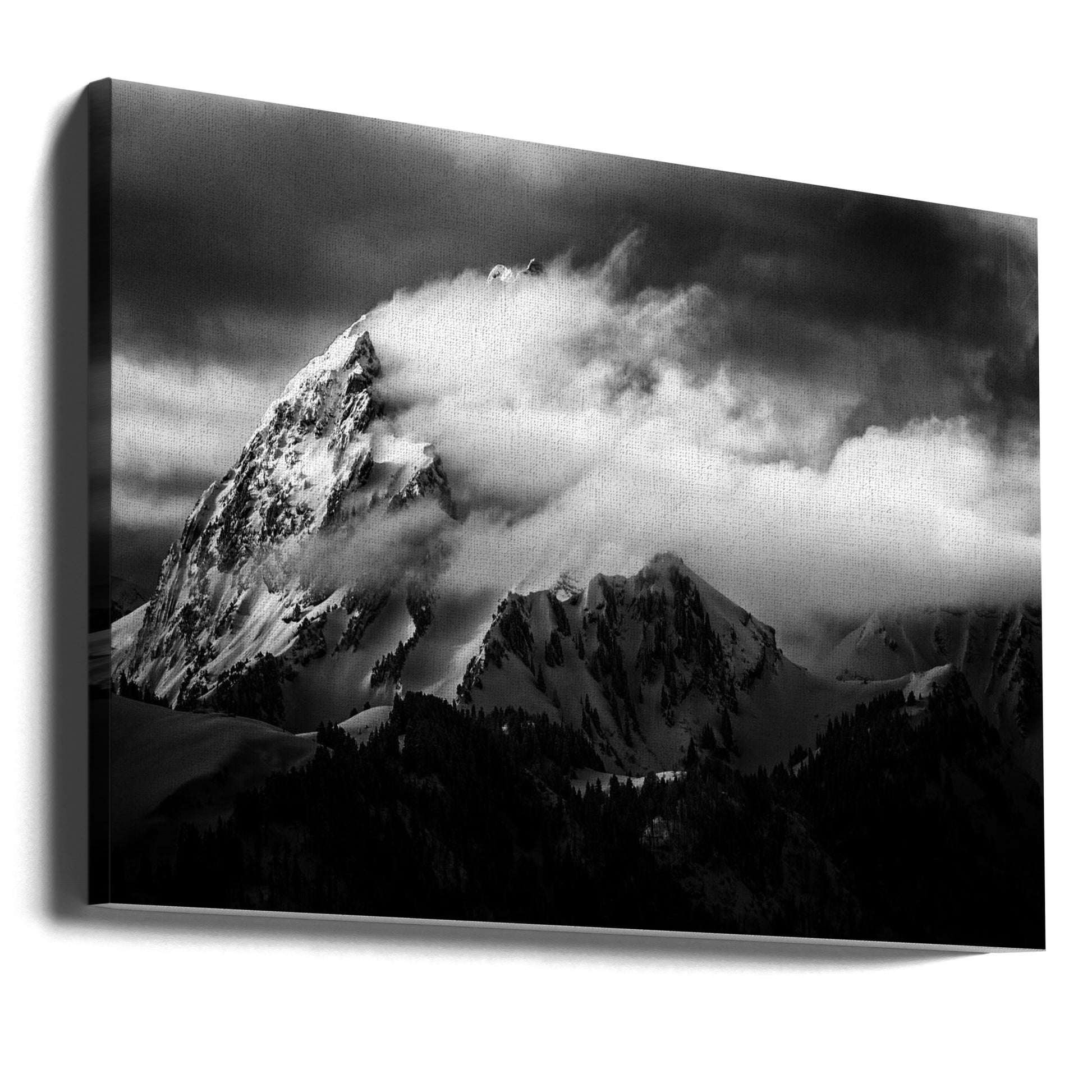 Rock and Wind by Sébastien Cheminade | Mountain Landscape Clouds, Large Canvas Wall Art Print | Artsy Earth