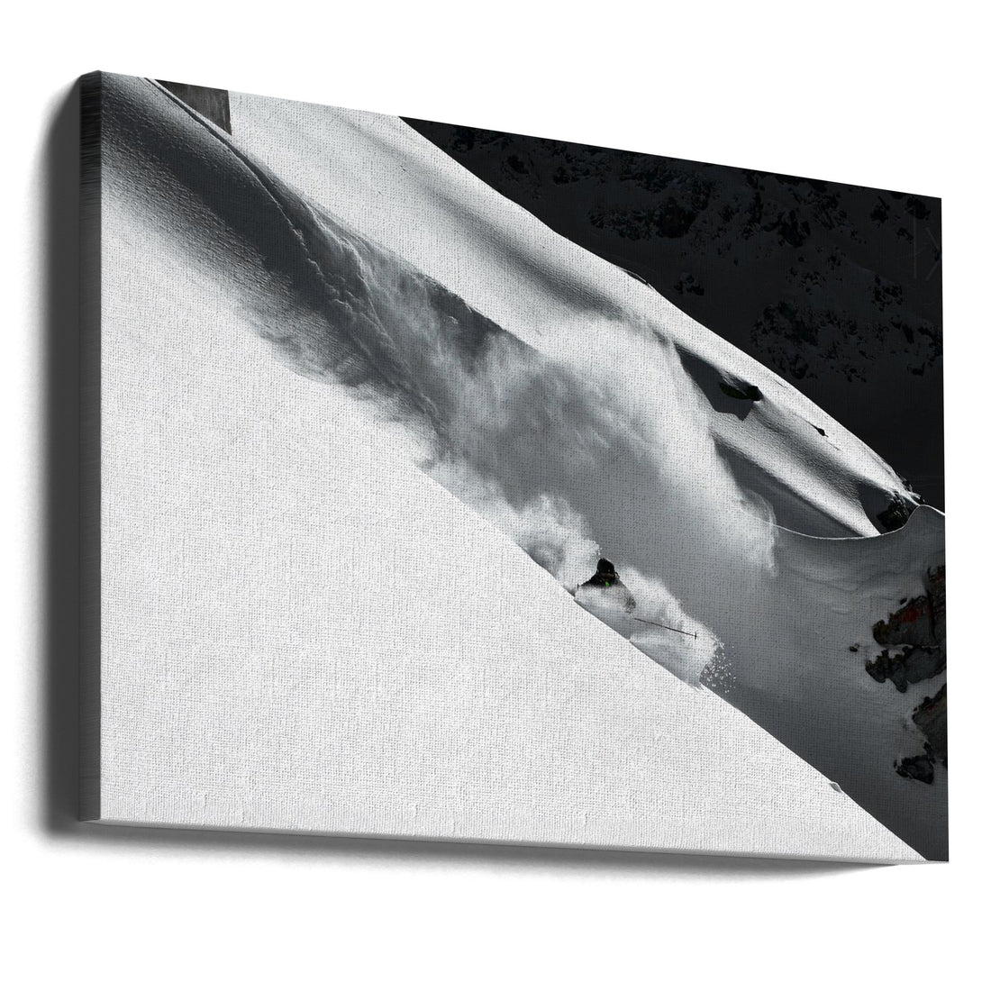 Cloud of Snow by Jakob Sanne | Powder Snow Action, Large Canvas Wall Art Print | Artsy Earth