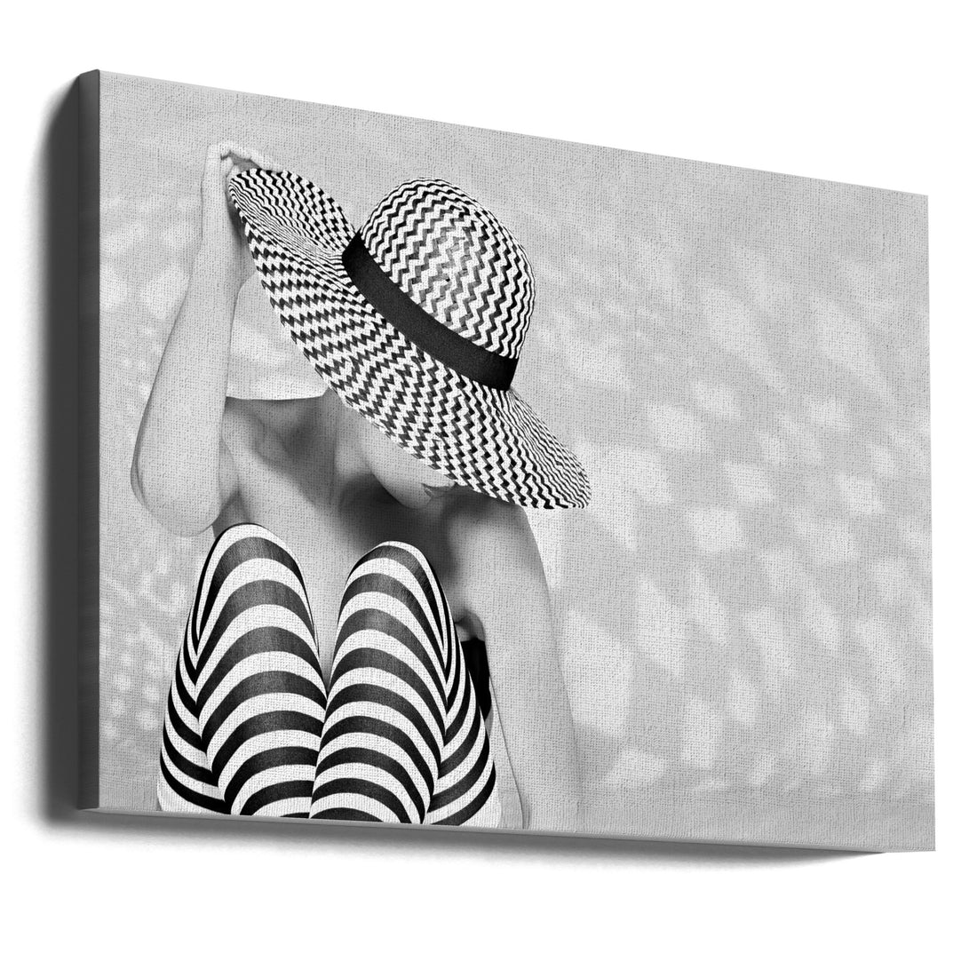 Zig the Zag by Howard Ashton-jones | Striped Pattern Portrait, Large Canvas Wall Art Print | Artsy Earth