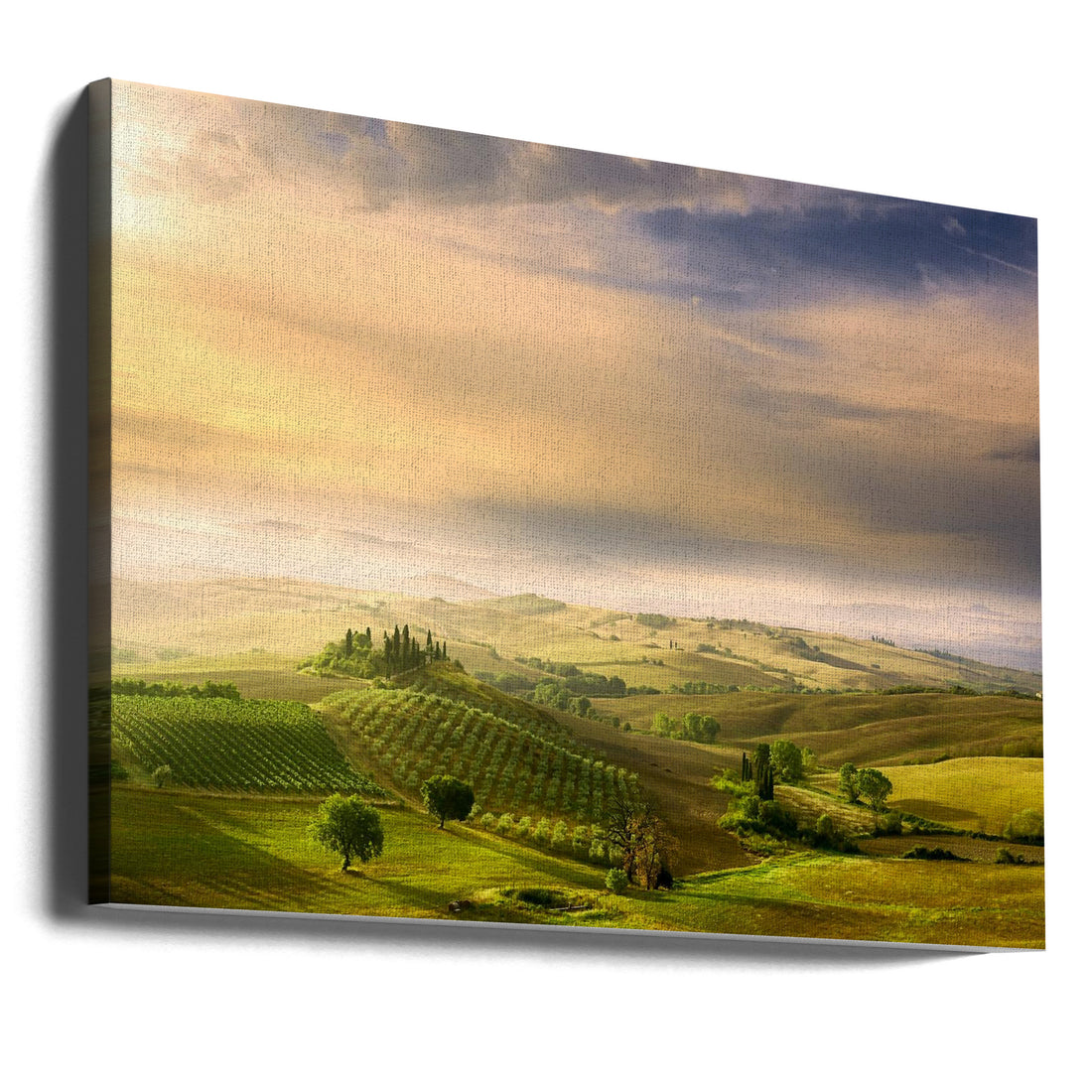 Tuscany Sunrise by Arnaud Bratkovic | Rolling Hills Landscape, Large Canvas Wall Art Print | Artsy Earth