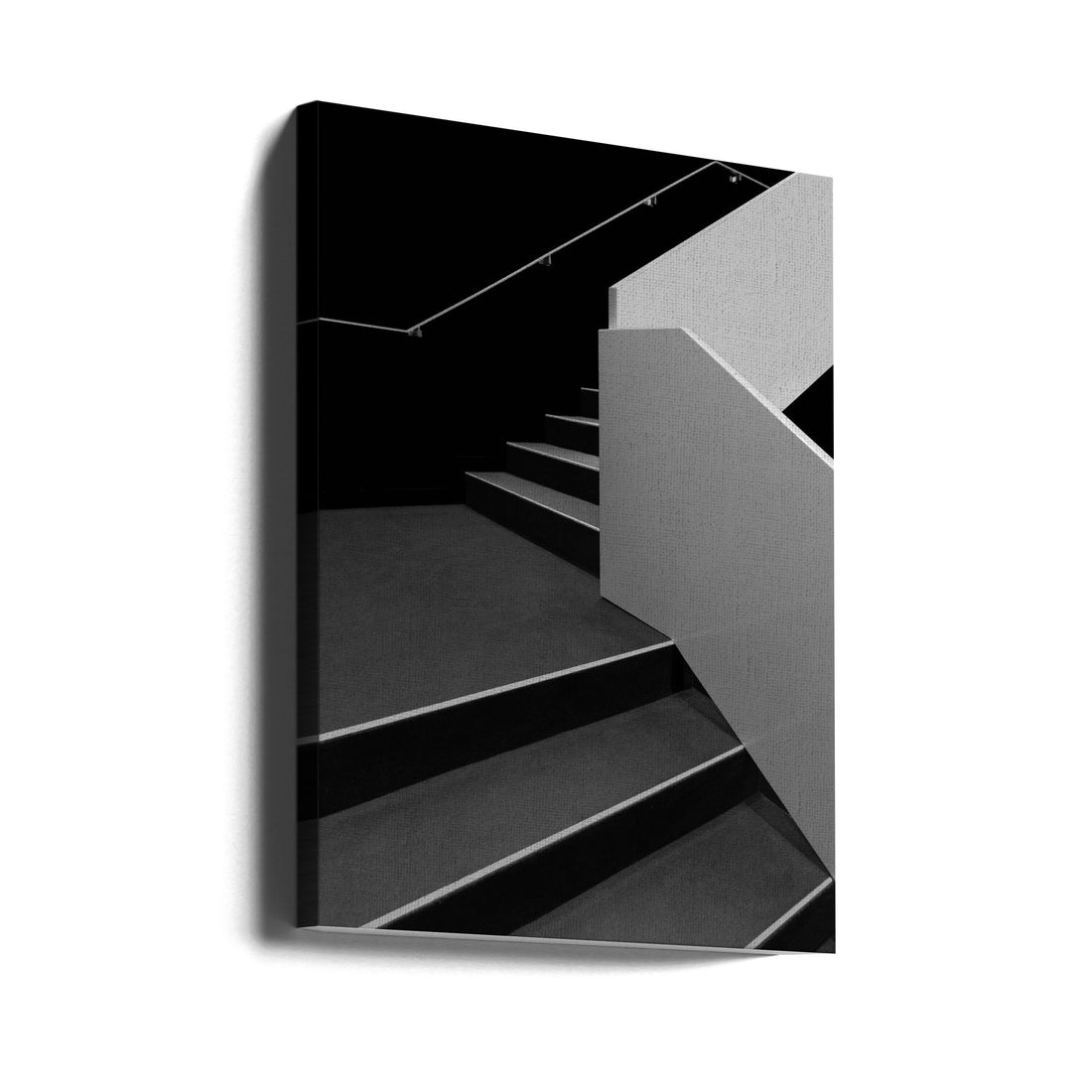 Geometric Staircase by Olavo Azevedo | Black White Architecture, Large Canvas Wall Art Print | Artsy Earth