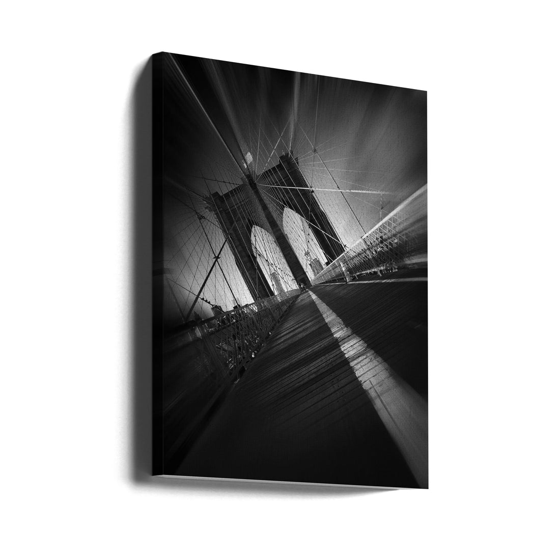 Brooklyn Bridge by Sebastien Del Grosso | Iconic Architecture Landmark, Large Canvas Wall Art Print | Artsy Earth