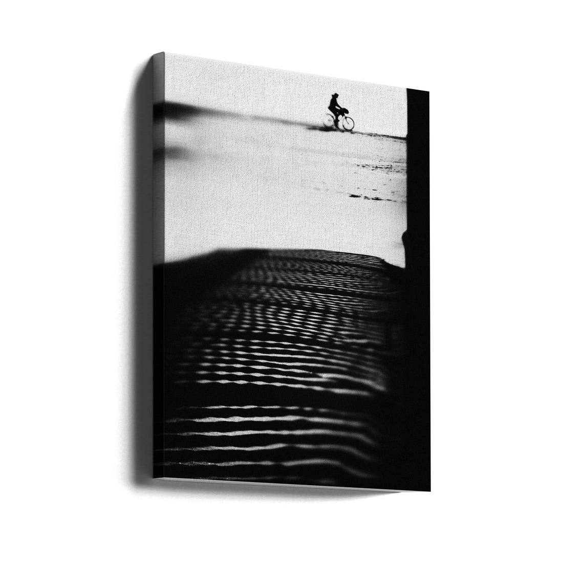 The Girl Who Sold The World by Rui Correia | Beach Cycling Motion, Large Canvas Wall Art Print | Artsy Earth