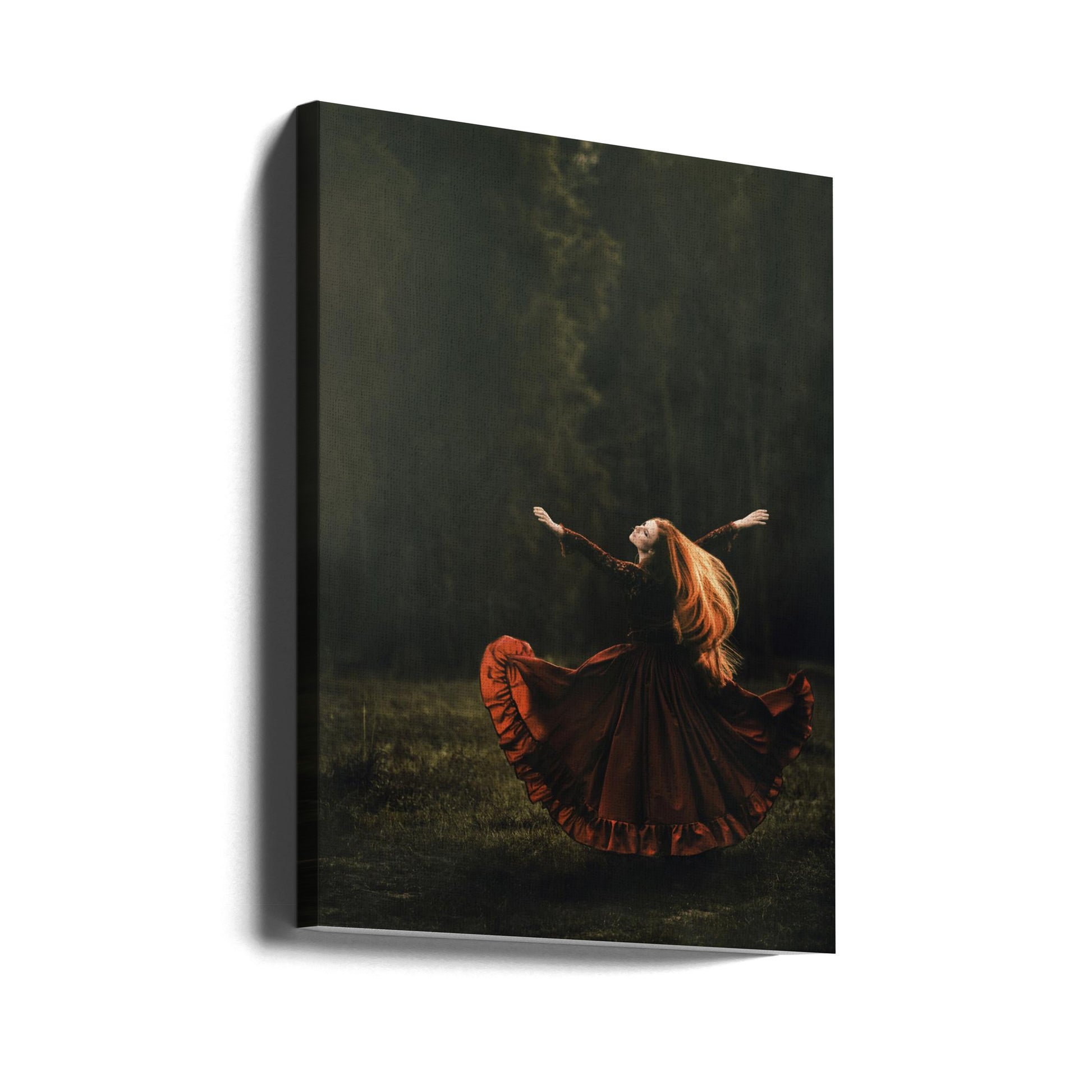 Dancing Freedom by Magdalena Russocka | Redhead Woman Dancing, Large Canvas Wall Art Print | Artsy Earth