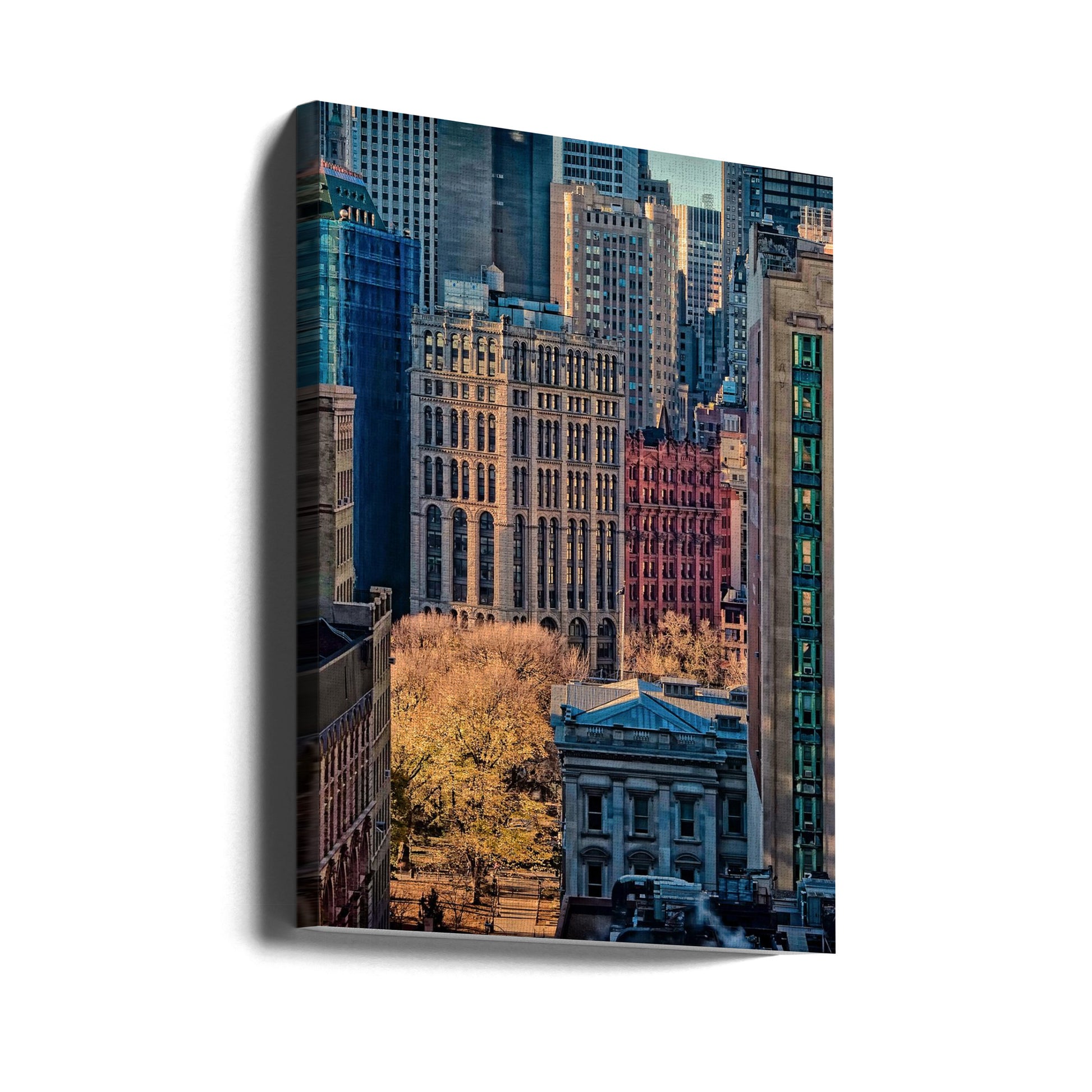 City Life by Liyun Yu | Manhattan Urban Architecture, Large Canvas Wall Art Print | Artsy Earth