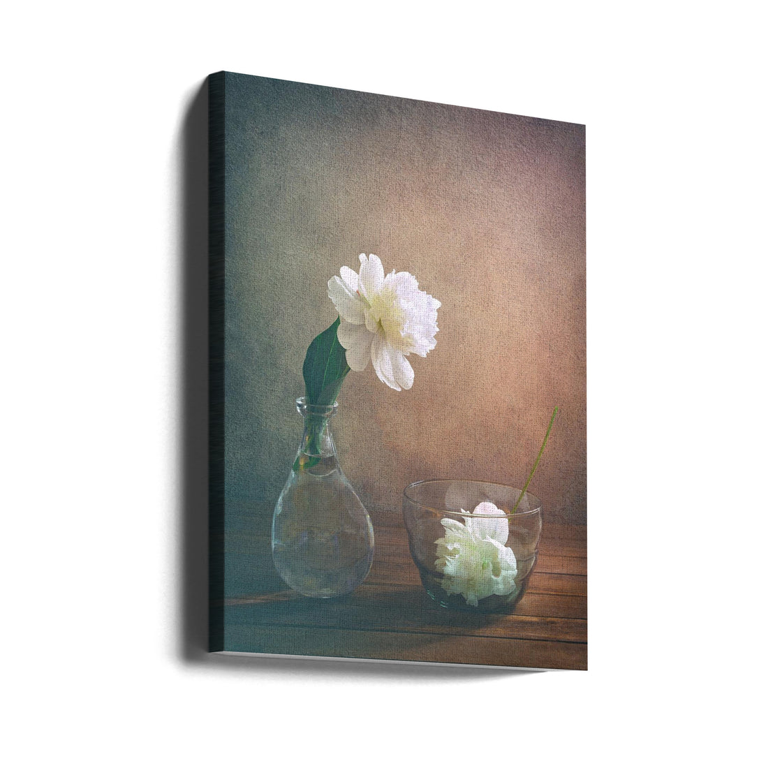 Two Peonies by Sophie Pan | Floral Still Life, Large Canvas Wall Art Print | Artsy Earth