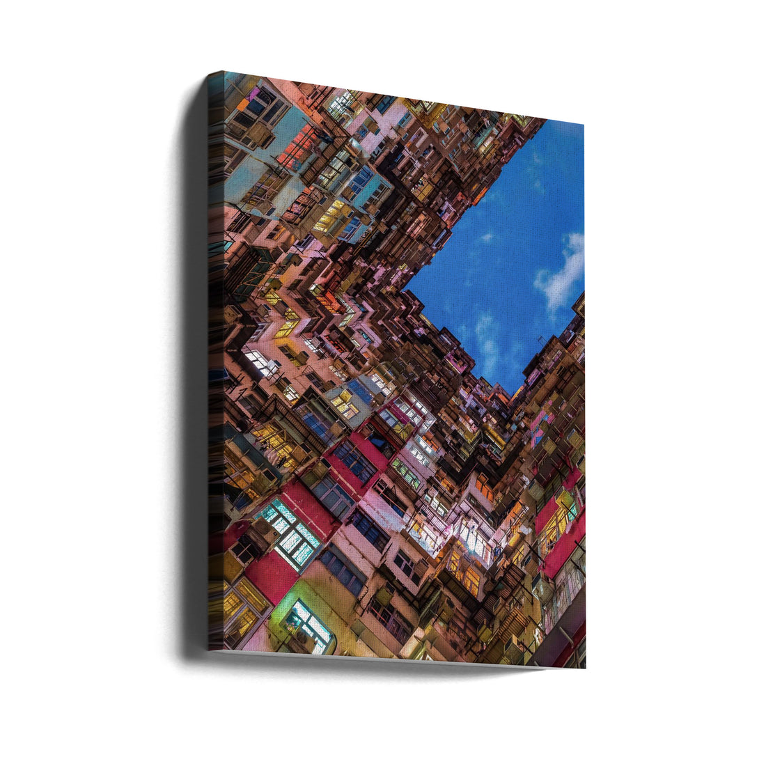 Urban Skyscraper View by Andreas Agazzi | Colorful Building Facade, Large Canvas Wall Art Print | Artsy Earth