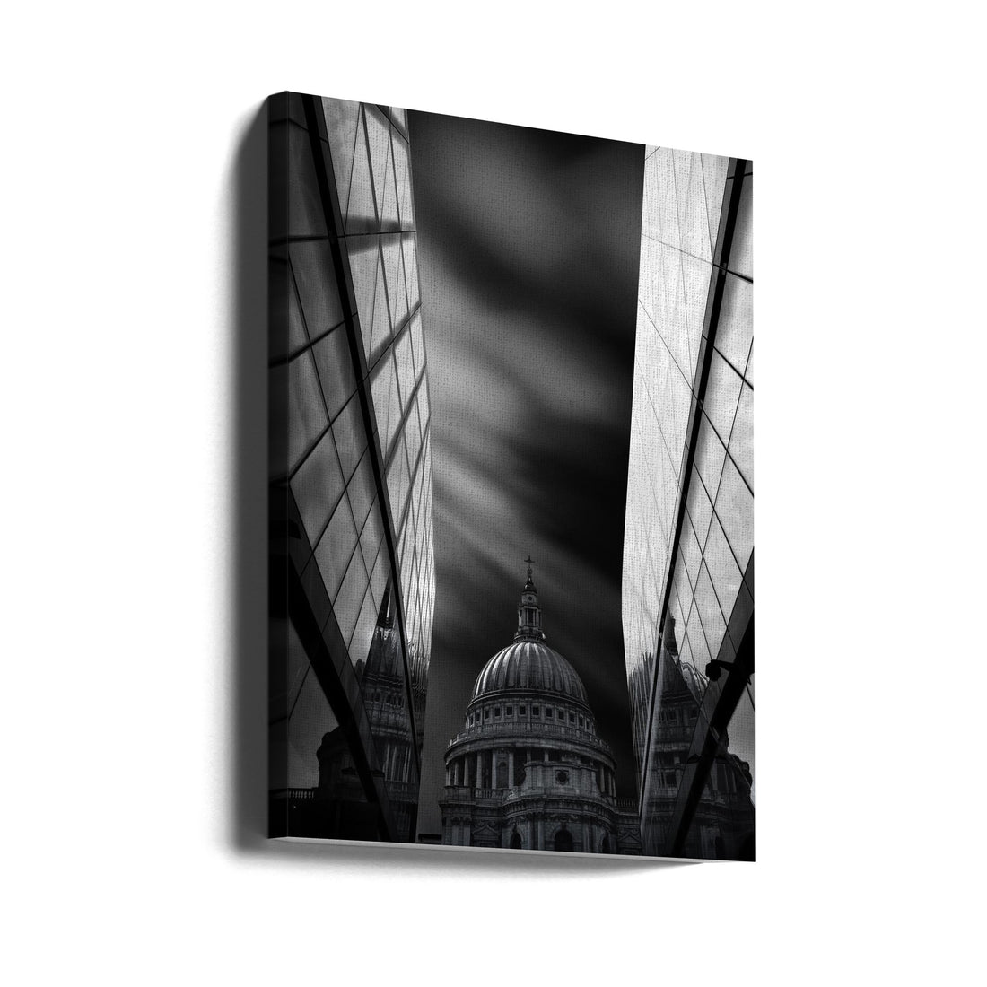 The St Paul's Cathedral in Reflection by Nader El Assy | London Religious Architecture, Large Canvas Wall Art Print | Artsy Earth