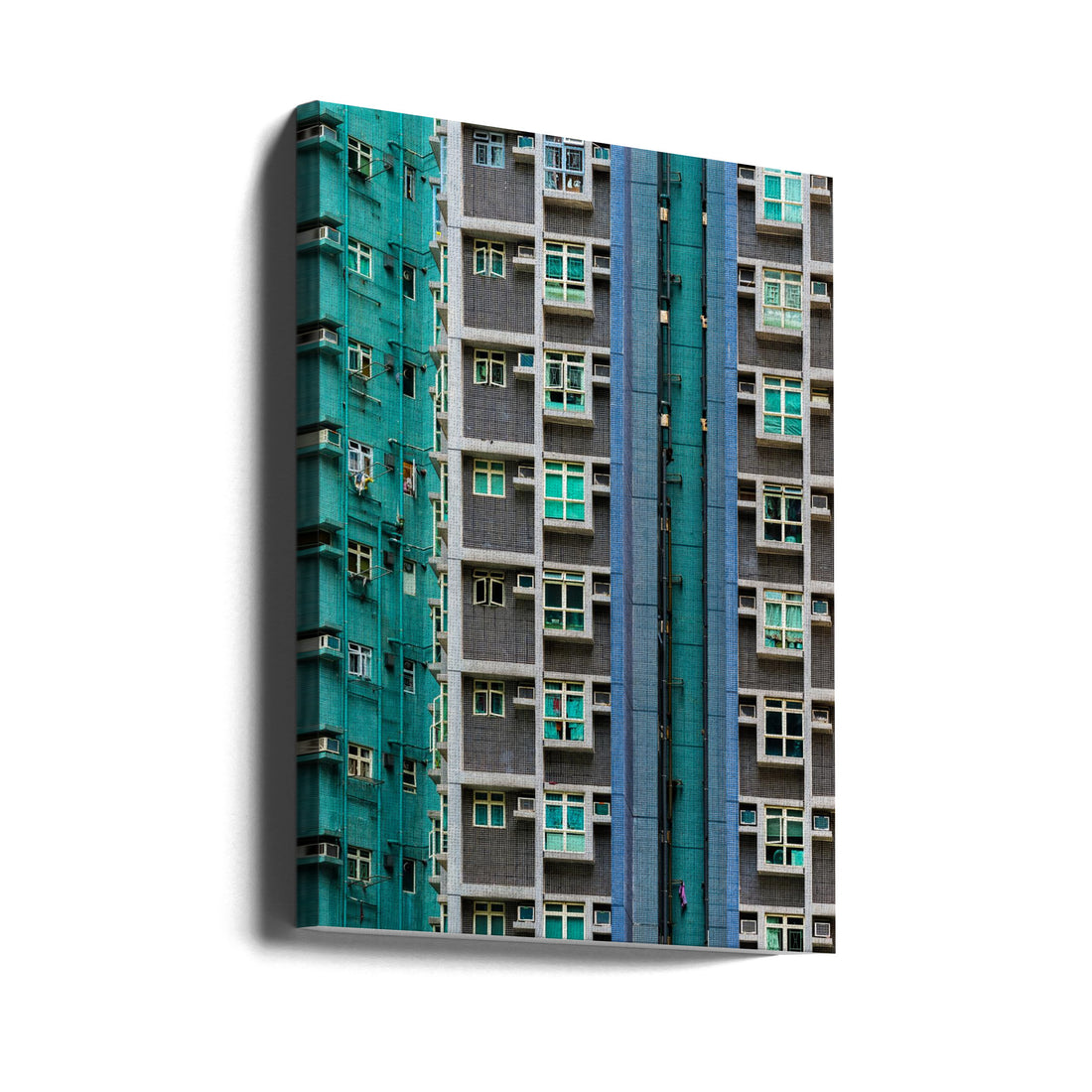 Urban Fractions by Andreas Agazzi | Hong Kong Architecture, Large Canvas Wall Art Print | Artsy Earth