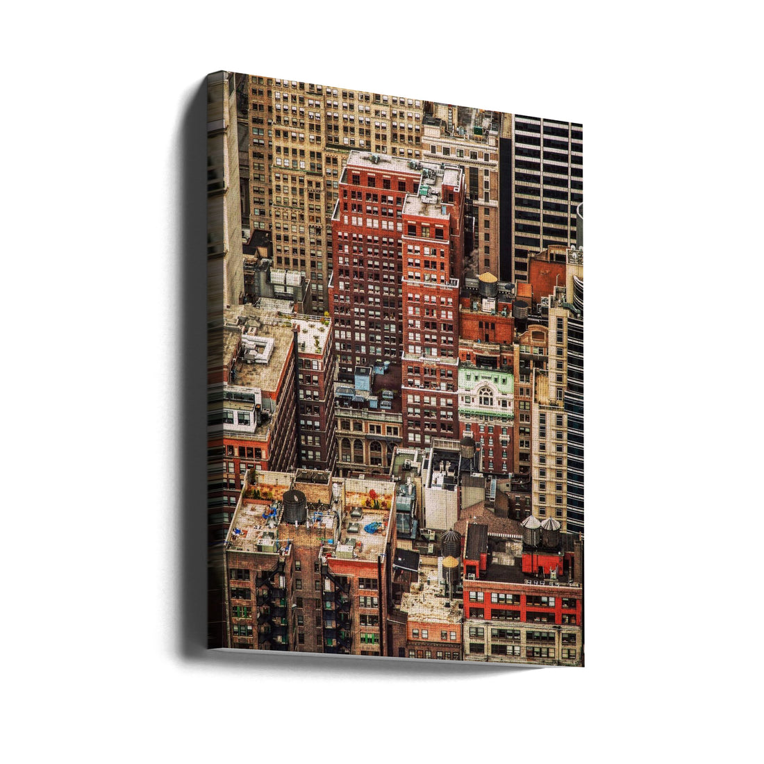 Multi colour Manhattan by Par Soderman | Manhattan Cityscape Architecture, Large Canvas Wall Art Print | Artsy Earth