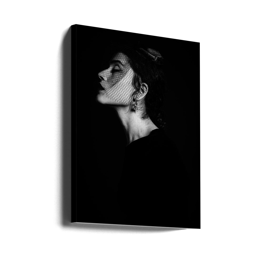 Shadow Portrait by Artem Vasilenko | Low Key Portrait, Large Canvas Wall Art Print | Artsy Earth