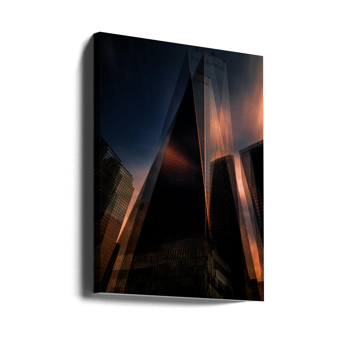 NYC Towers Abstract by Massimo Della Latta | Urban Architecture Abstraction, Large Canvas Wall Art Print | Artsy Earth