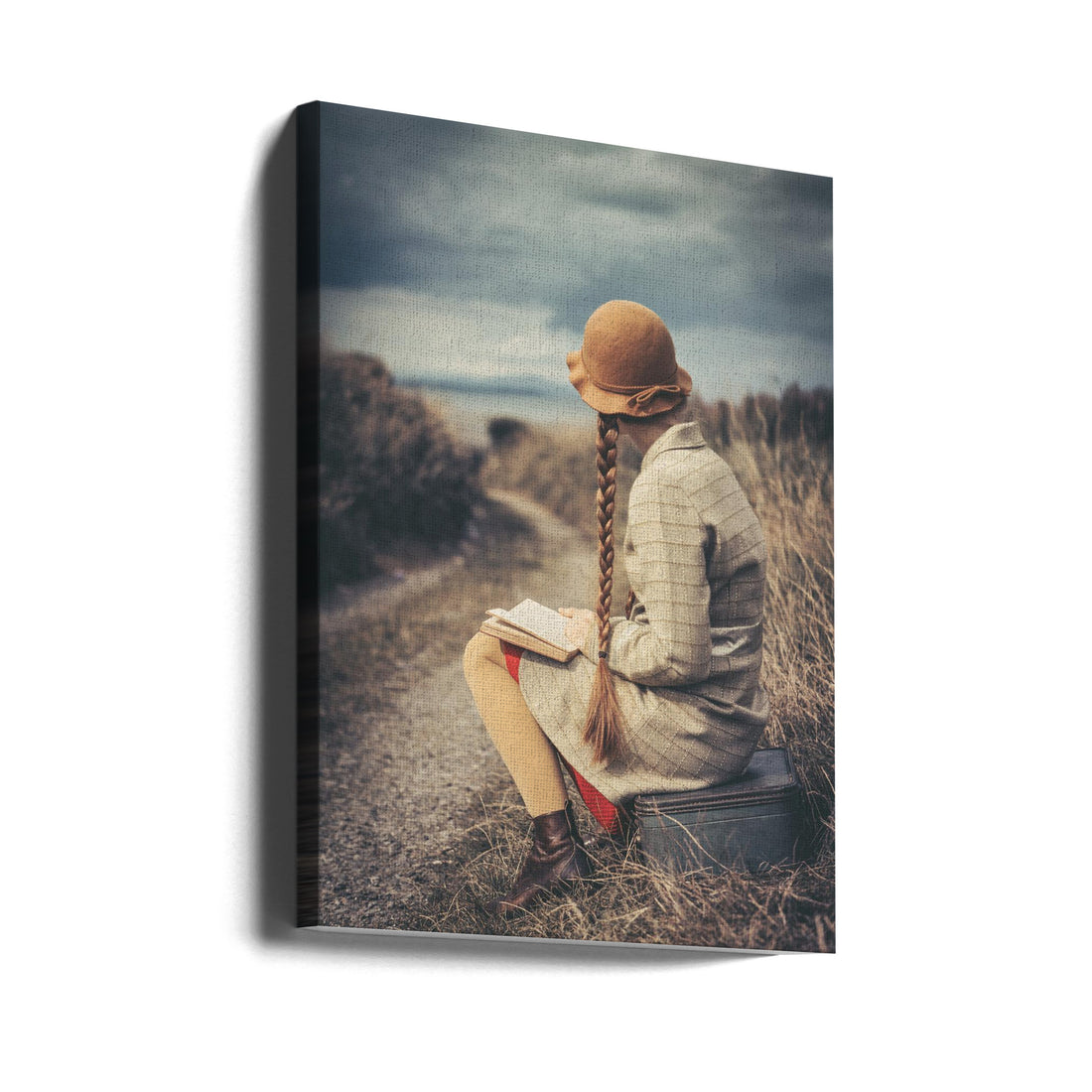 Far Away by Magdalena Russocka | Reading Adventure Travel, Large Canvas Wall Art Print | Artsy Earth