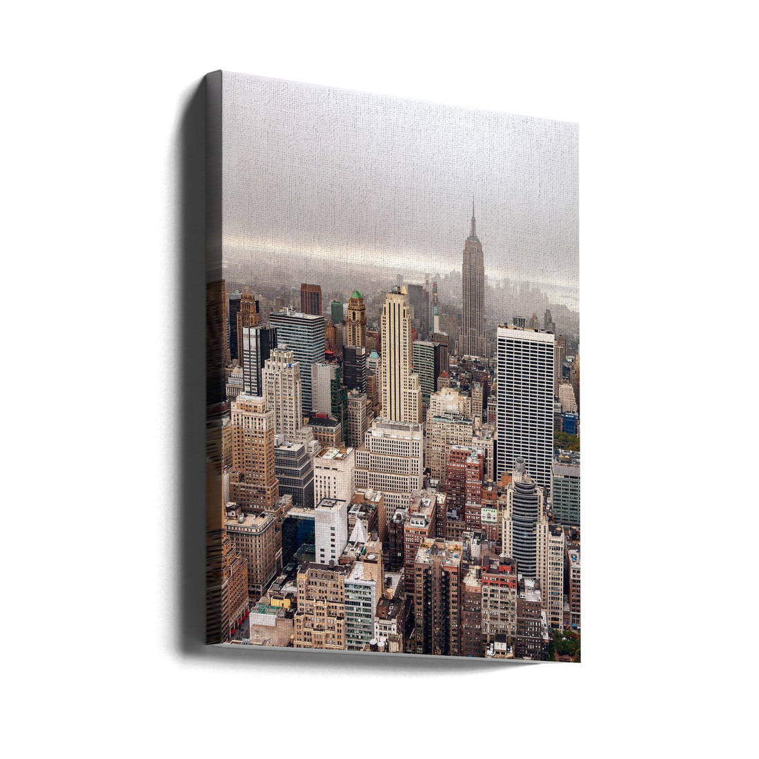 Foggy day in Manhattan by Par Soderman | Manhattan Skyline Cityscape, Large Canvas Wall Art Print | Artsy Earth