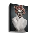 Floral Portrait Woman by Mehdi Baziar | Female Model Roses, Large Canvas Wall Art Print | Artsy Earth